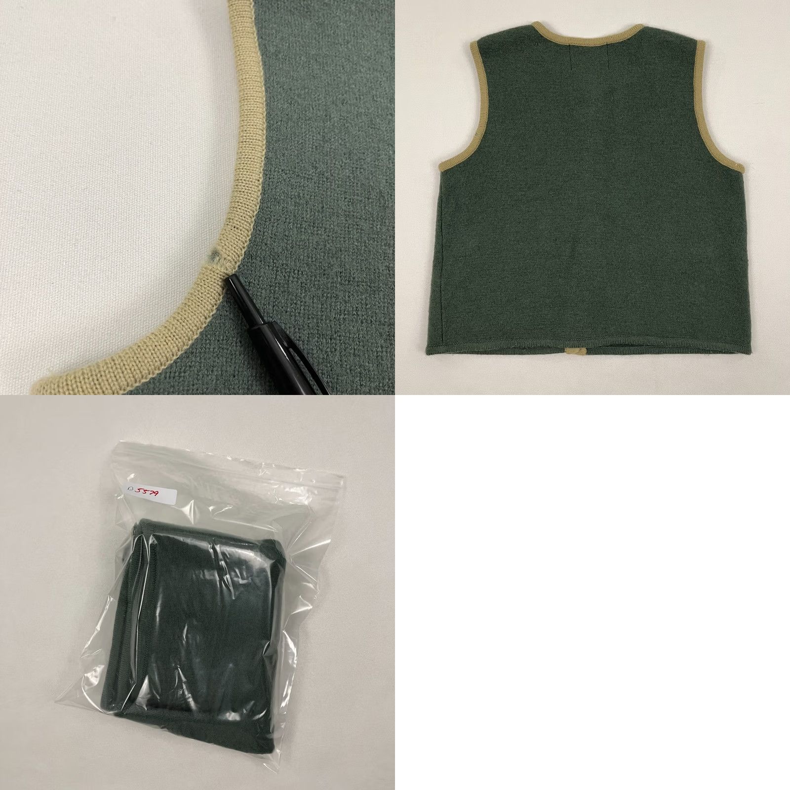 Vintage VINTAGE Woolrich Christmas Sweater Vest Womens M Green Wool Knit Holiday Party 90s Size M / US 6-8 / IT 42-44 - 9 Thumbnail