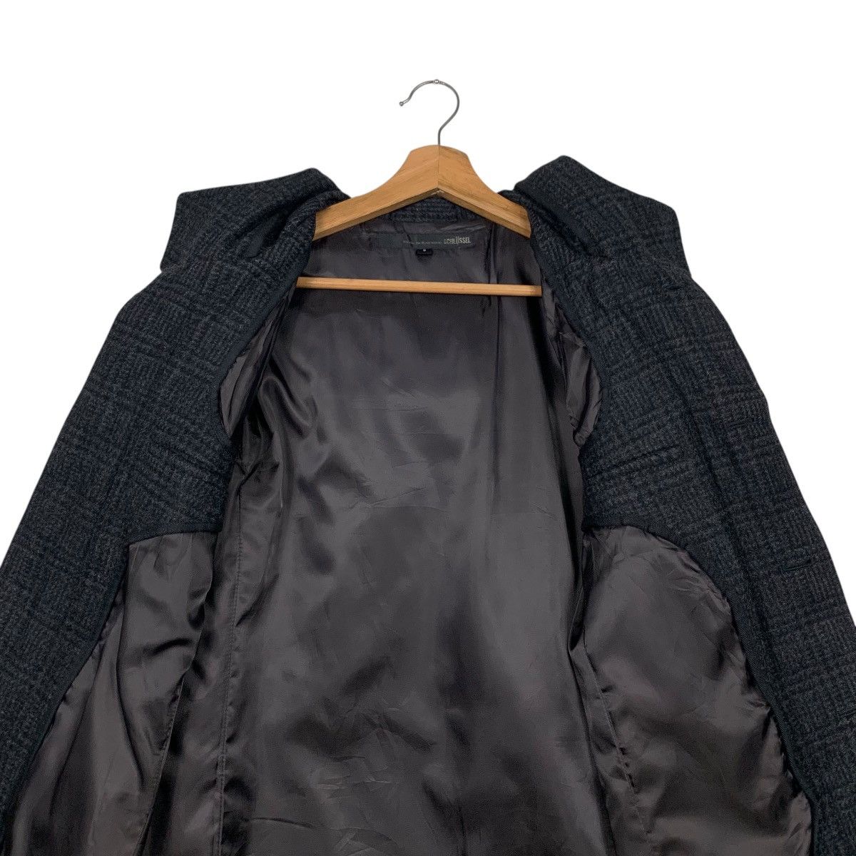 Schlussel SCHLUSSEL Checked Wool Duffle Coat Jacket #2439-C109 Size US S / EU 44-46 / 1 - 13 Thumbnail