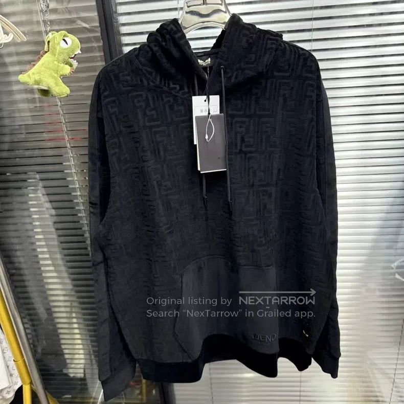 Fendi Fendi Monogram Fleece Hoodie Size US L / EU 52-54 / 3 - 1 Thumbnail