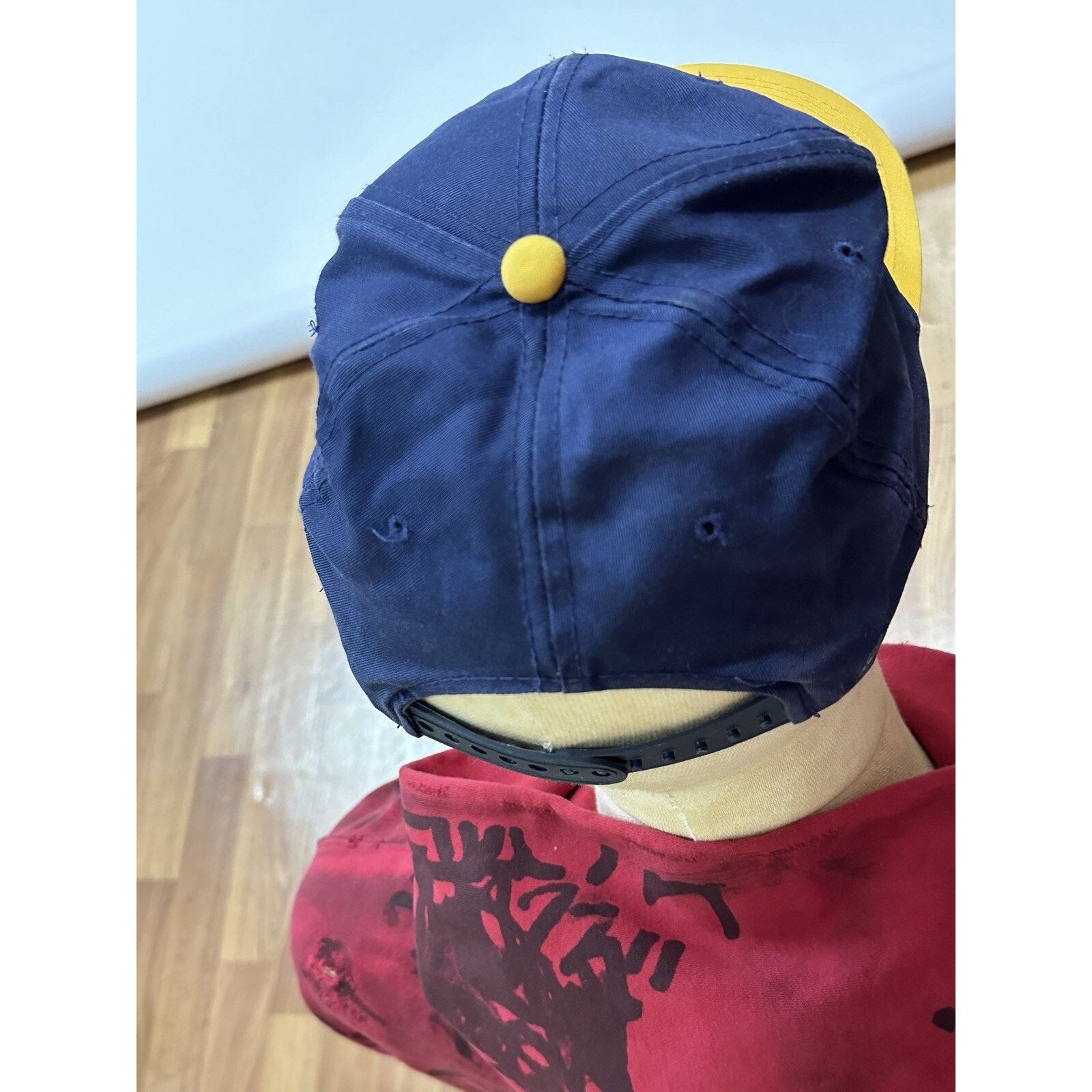 Vintage Vintage 90’s Michigan Wolverines American Football Cap Korea Size ONE SIZE - 9 Thumbnail