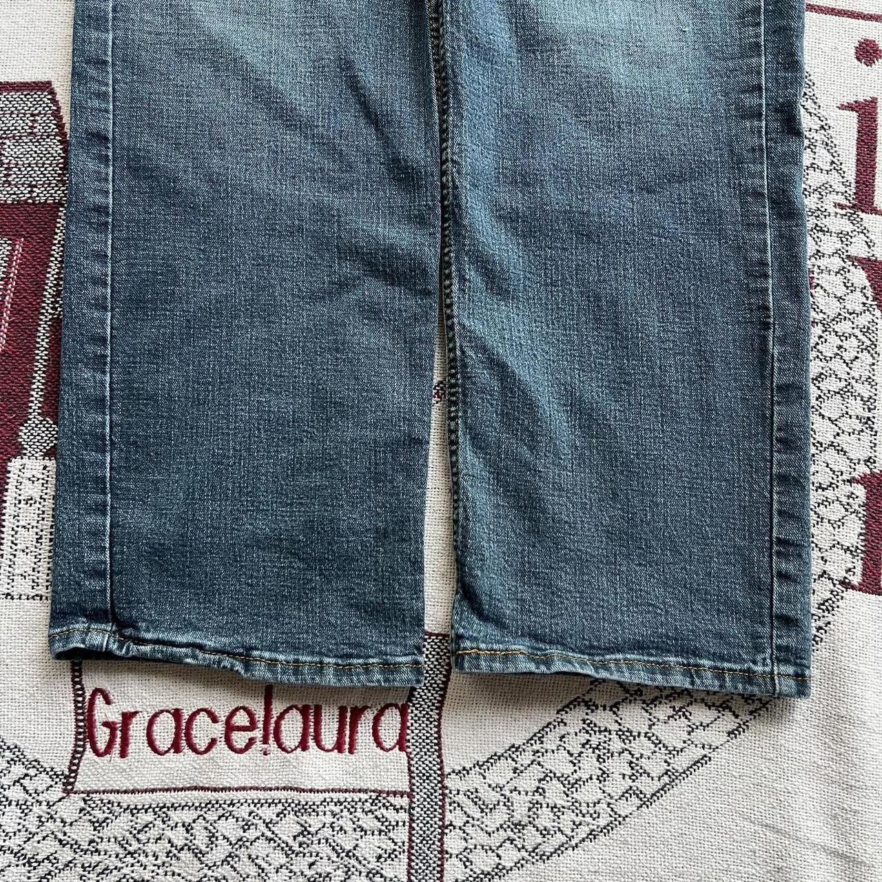 Vintage Vintage Y2K/2000s Grunge Dark Wash Skater Style Essential denim jeans! Size US 38 / EU 54 - 6 Thumbnail
