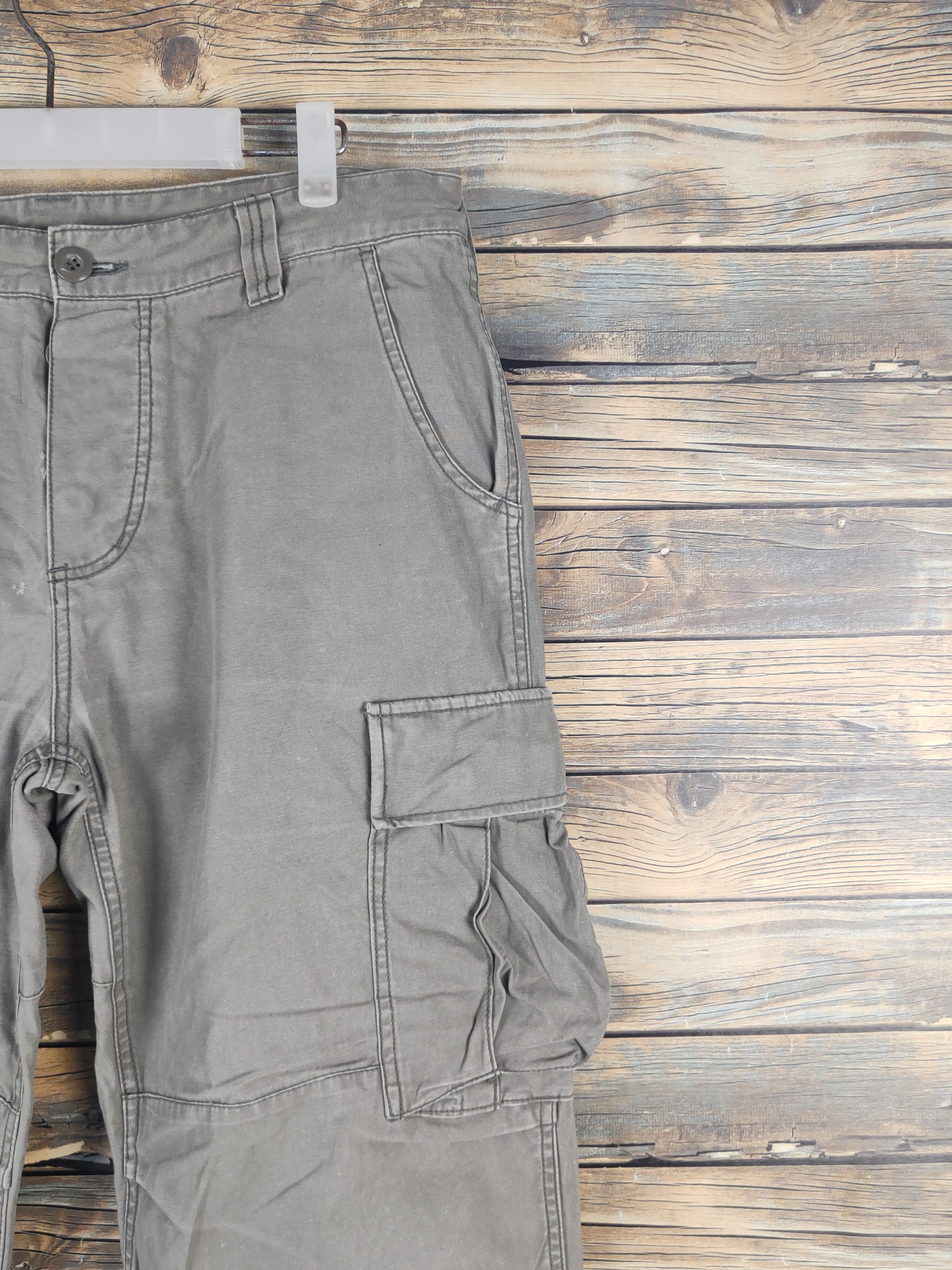 Global Work DL Global Work Green Faded Multipocket Cargo Pants #1520 Size US 34 / EU 50 - 5 Thumbnail