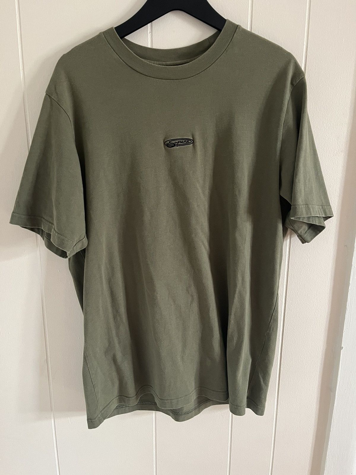 Supreme Olive Script Tee - M