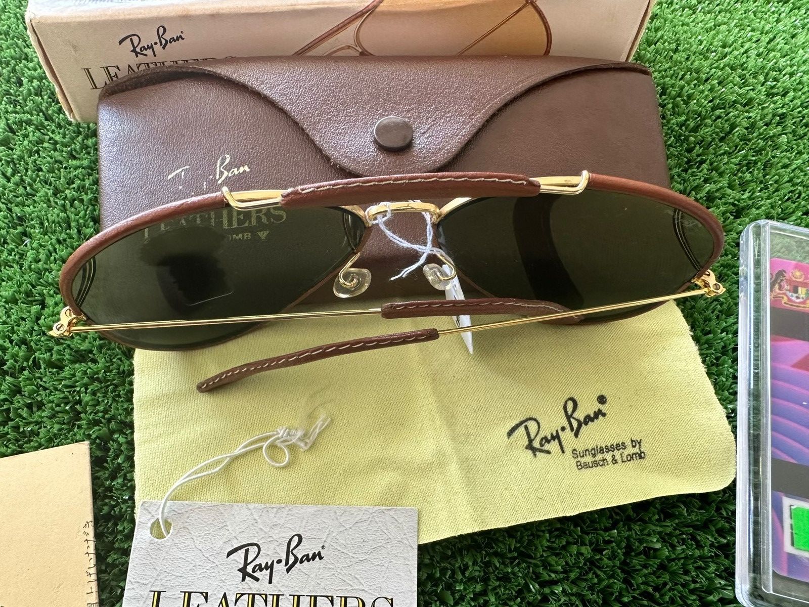 RayBan Vintage Rayban ODM II Leather NOS Size ONE SIZE - 4 Thumbnail