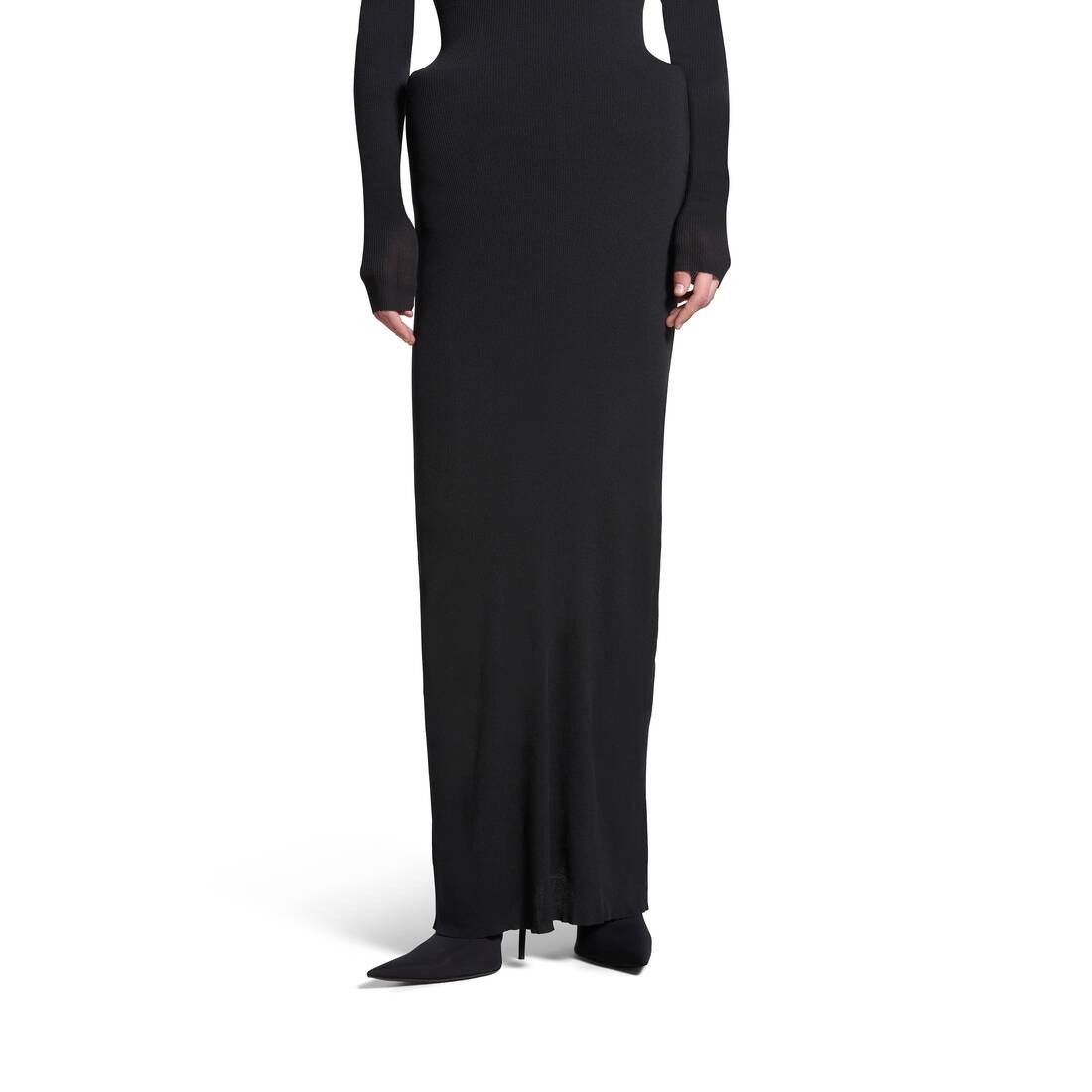 Balenciaga oc11z1125 Cover Dress in Black Size S / US 4 / IT 40 - 6 Thumbnail