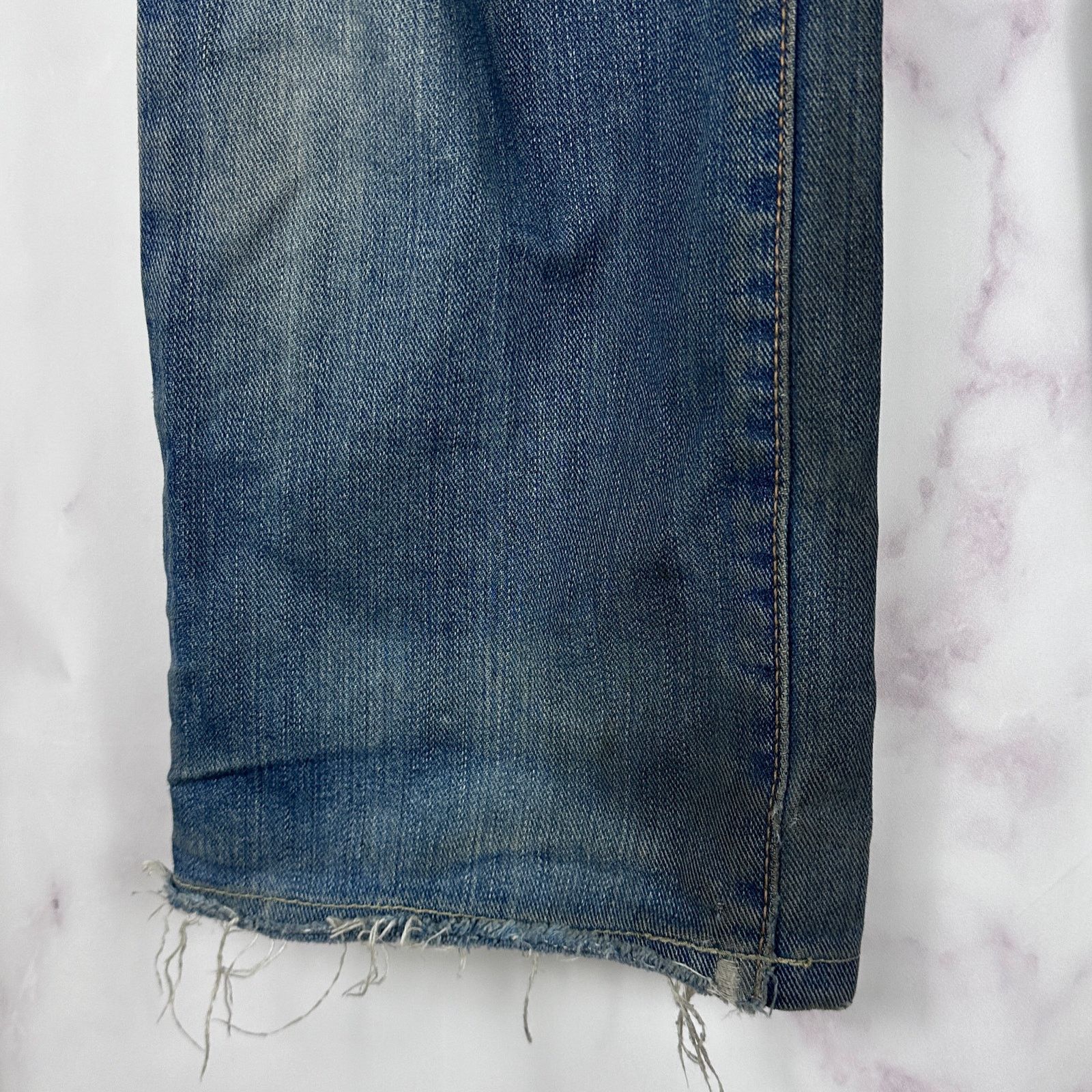 Edwin Distressed Straight 404 Denim Size US 32 / EU 48 - 5 Thumbnail