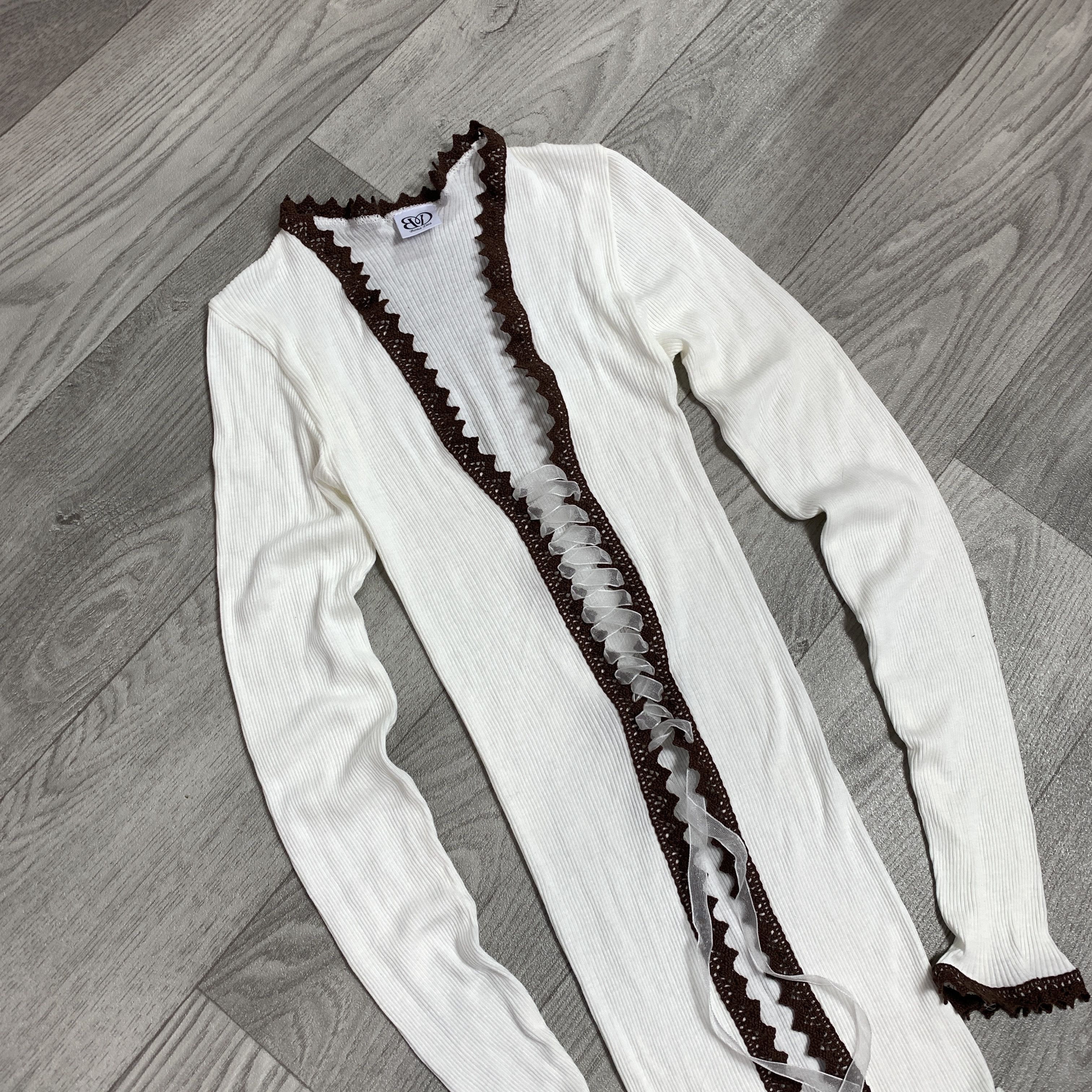 Vintage Vintage Grunge Women's Avantagarde Lace Longsleeve Blouse S Size S / US 4 / IT 40 - 4 Thumbnail