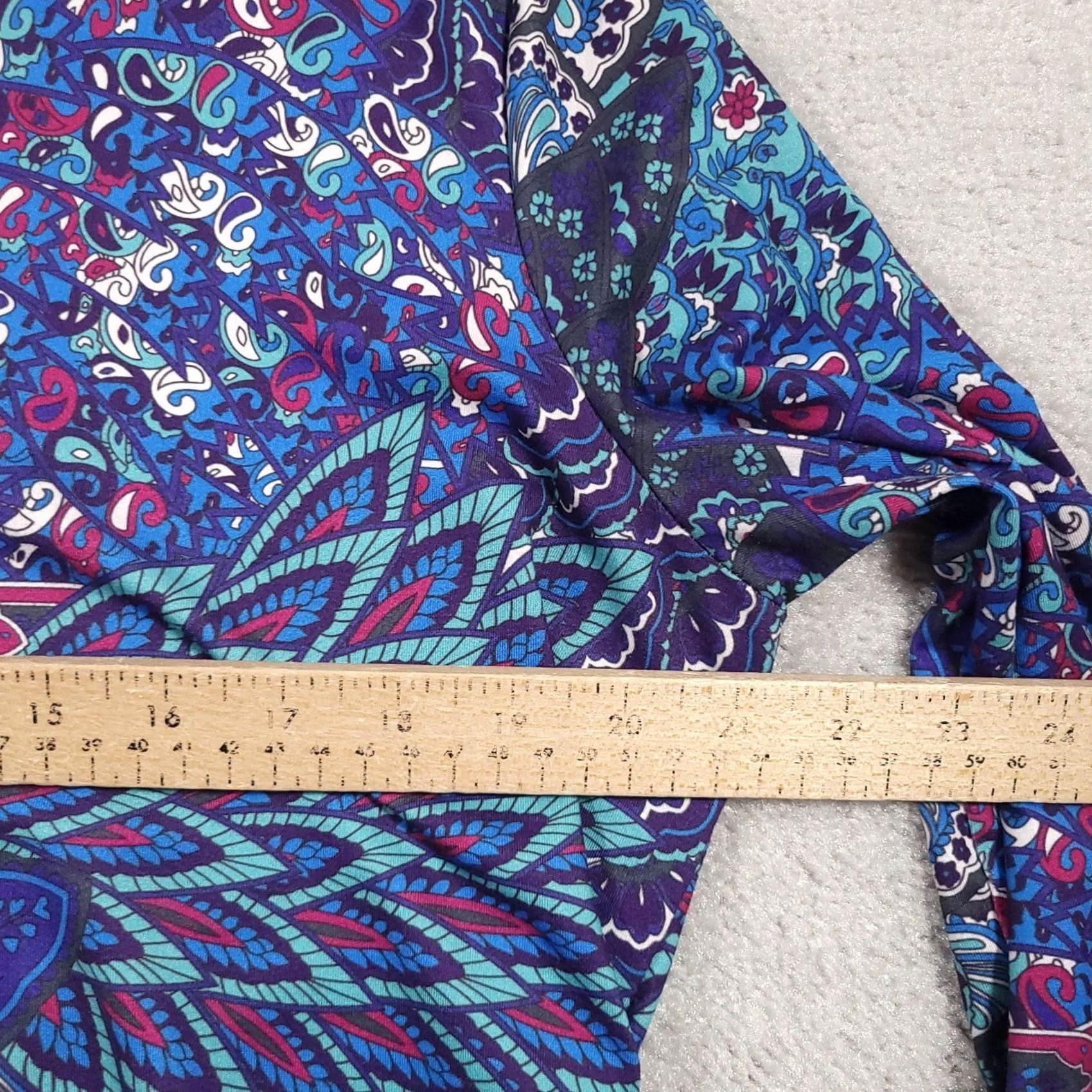 Vintage Tanst Lightweight Tunic Shirt Women's XL Blue Paisley Print V-Neck 3/4 Sleeve Size XL / US 12-14 / IT 48-50 - 6 Thumbnail