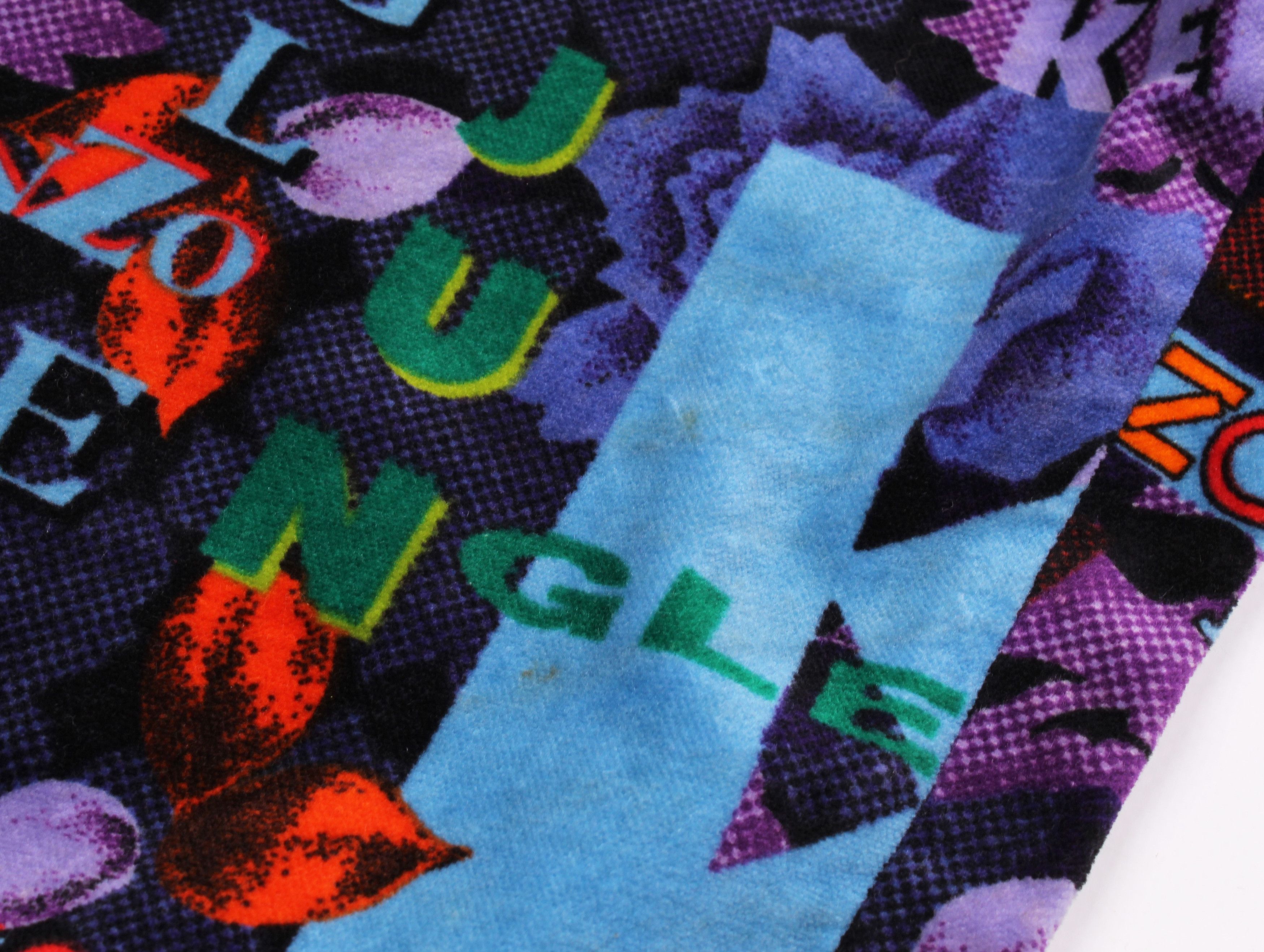 Kenzo × Vintage Vintage Kenzo Jungle 80's Velour Printed Pants Trousers Size 30" / US 8 / IT 44 - 4 Thumbnail