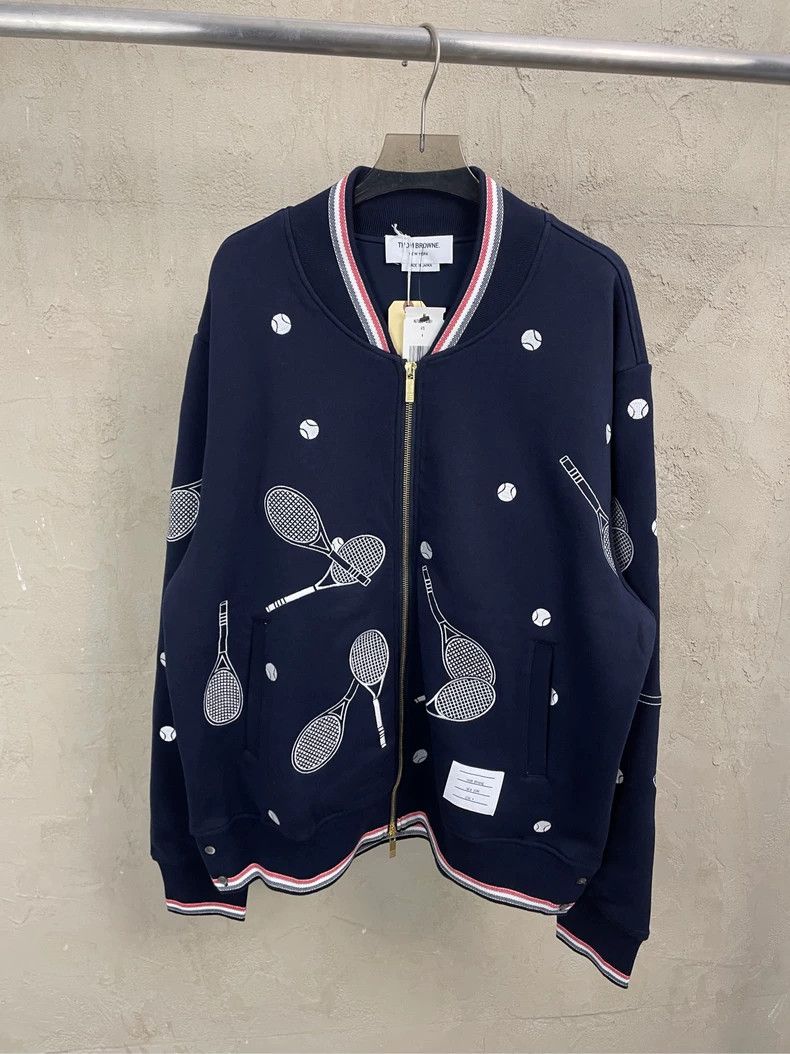 Thom Browne Thom browne Navy blue show ace series embroidered tennis ba Size US XL / EU 56 / 4 - 2 Thumbnail
