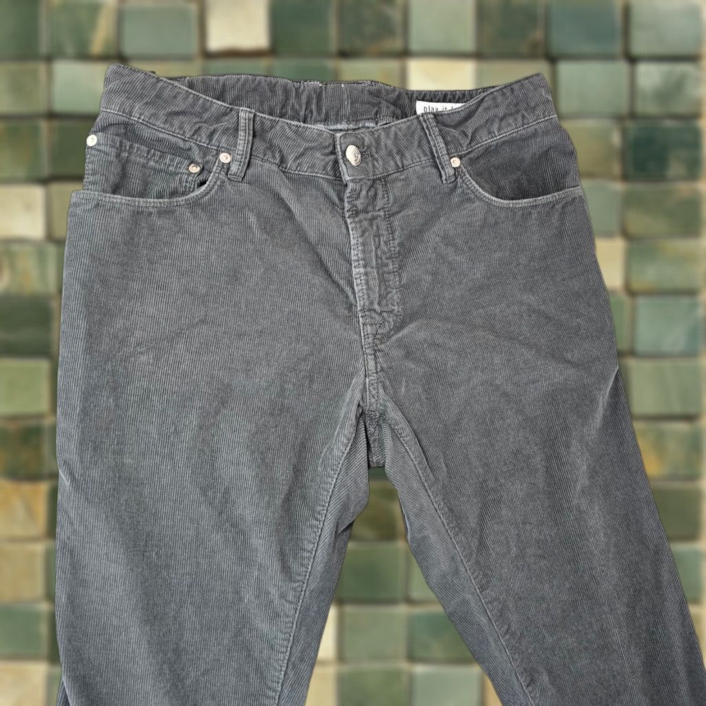 Vintage PT05 Jazz Pants Mens 32 Grey Corduroy Classic Fit Cotton Stretch Pantaloni 32x25 Size US 32 / EU 48 - 1 Thumbnail