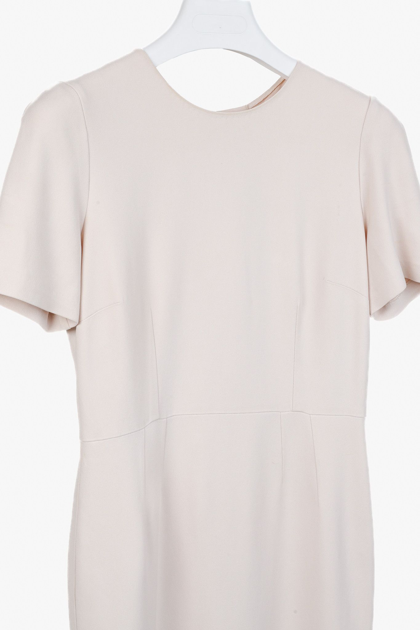 Dolce & Gabbana Dolce & Gabbana Pink Crepe Crystal-Button-Back Midi Dress Size M / US 6-8 / IT 42-44 - 3 Thumbnail