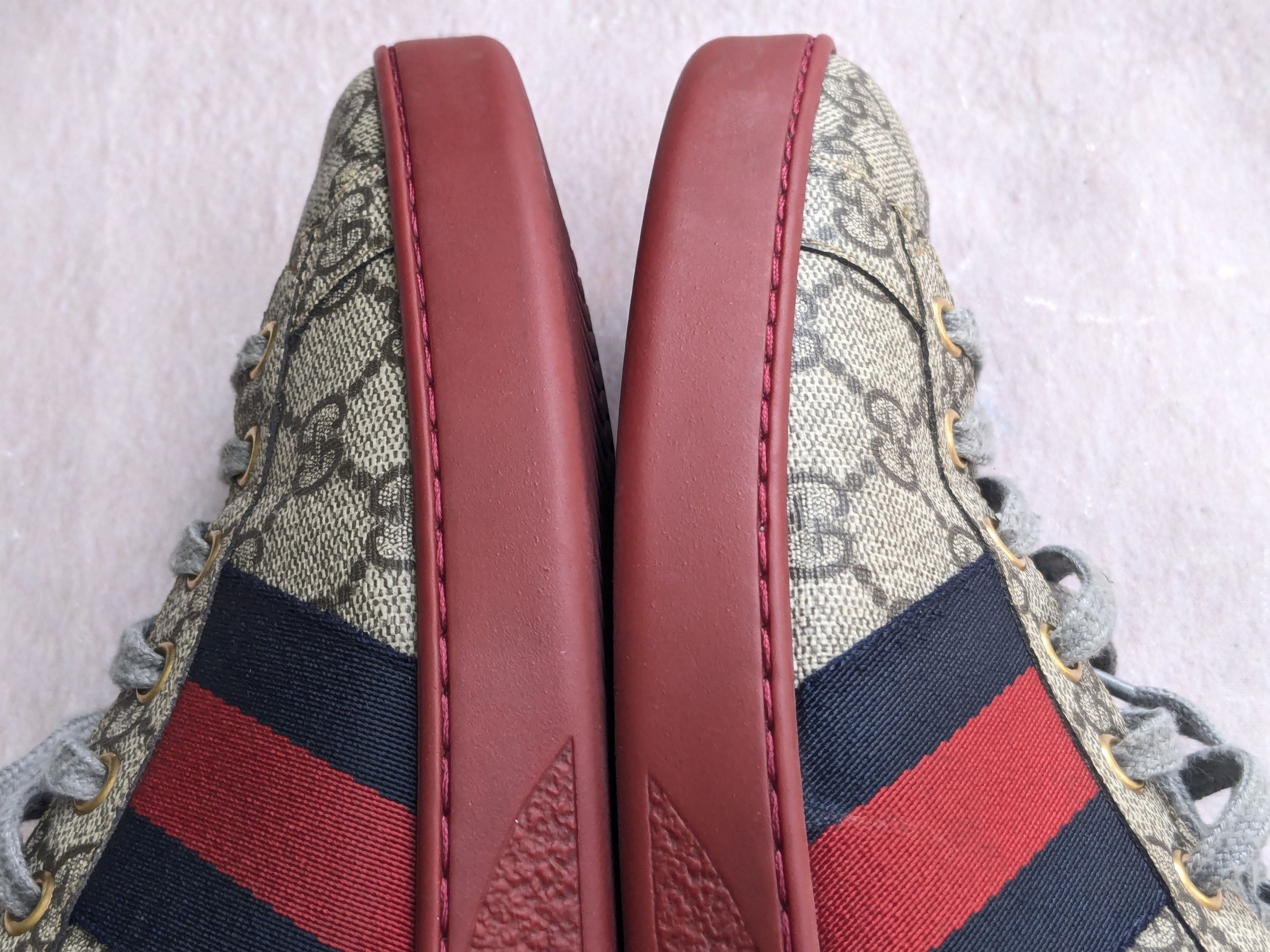 Gucci Gucci Ace Sneakers 10 Canvas Monogram Supreme Low Tops Size US 10 / EU 43 - 7 Thumbnail