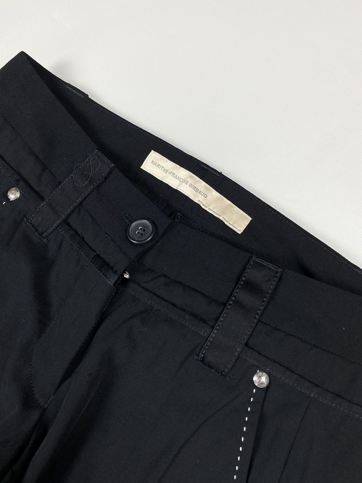 Marithe + Francois Girbaud Marithe Francois Girbaud avant-garde cropped pants trousers Size 26" / US 2 / IT 38 - 12 Thumbnail