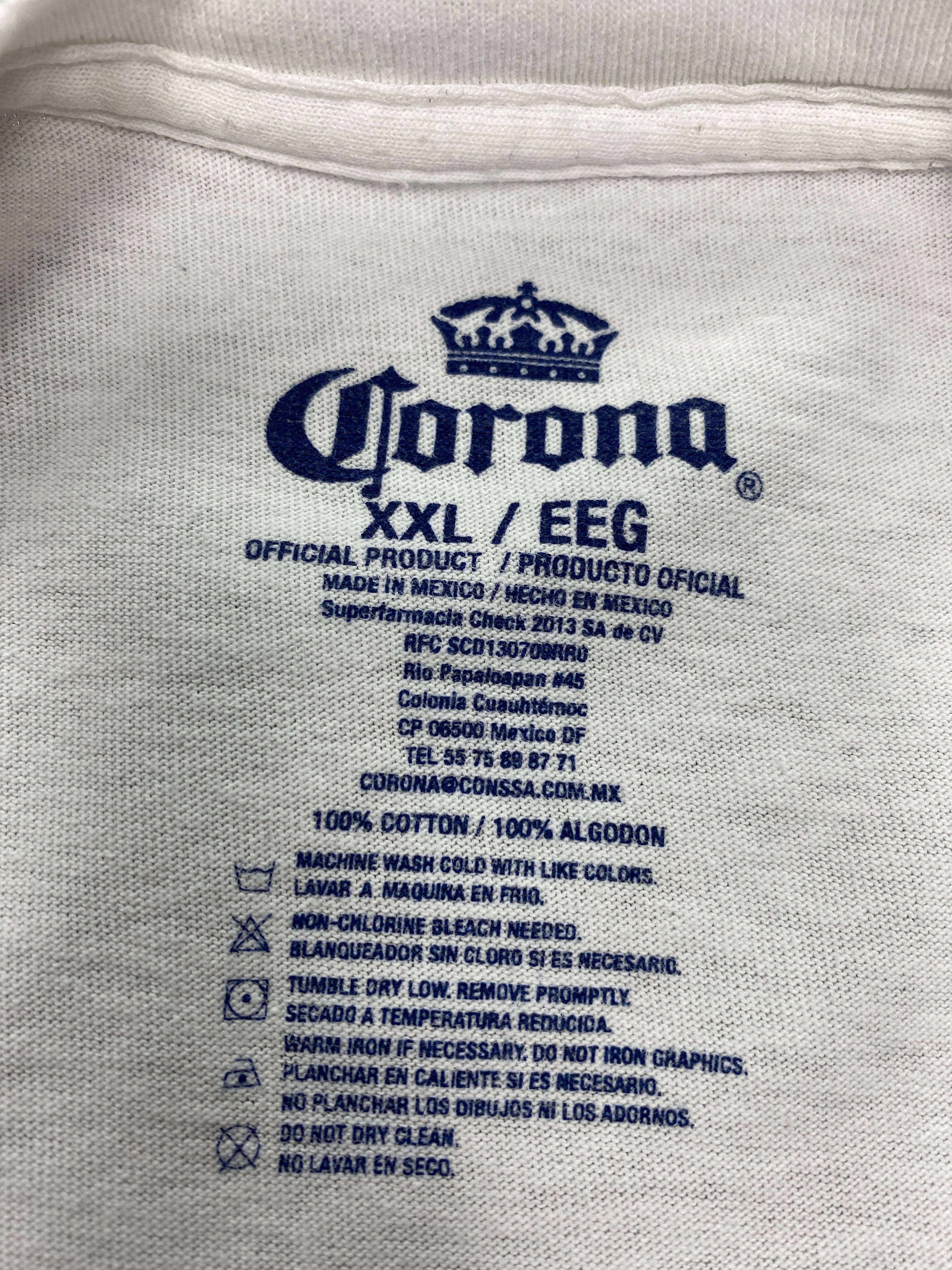 Vintage Corona Mens Crew Neck T-Shirt Size US XXL / EU 58 / 5 - 4 Thumbnail