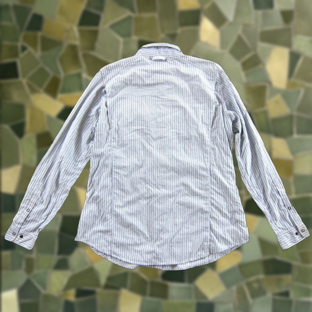 ExOfficio EXOFFICIO Shirt Woman L Nylon White Blue Black Checked Collar Long Sleeve Size L / US 10 / IT 46 - 1 Thumbnail