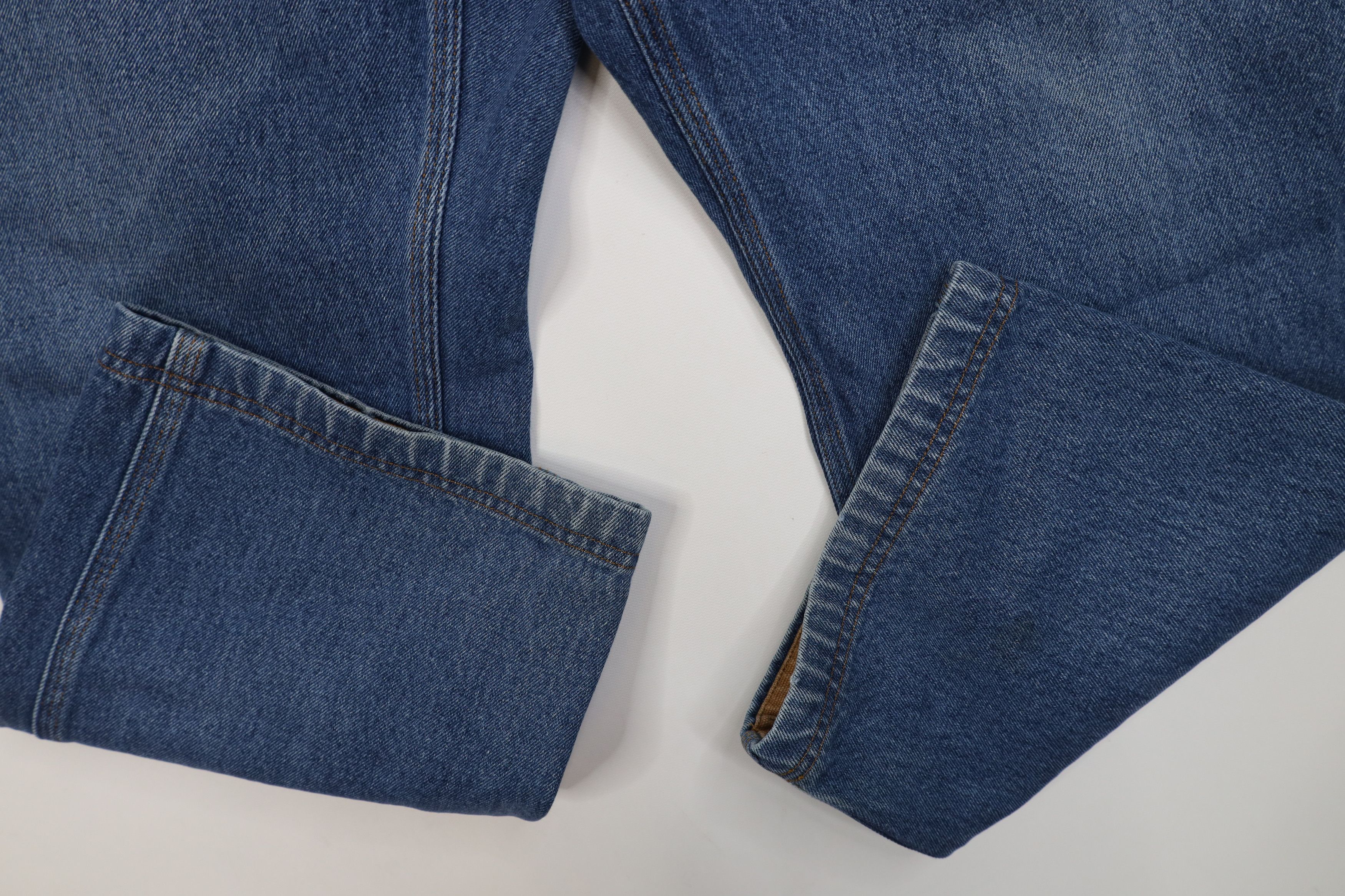 Duluth Trading Company Duluth Trading Co Workwear Wide Leg Denim Jeans Blue Cotton Size US 36 / EU 52 - 5 Thumbnail