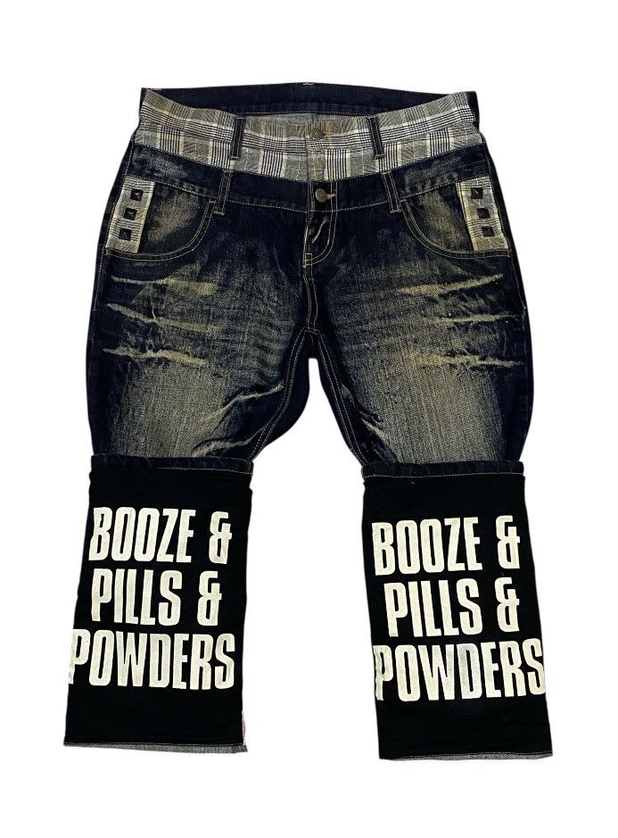 PPFM PPFM Double Waist Mud Wash Denim Pants Size US 32 / EU 48 - 4 Thumbnail