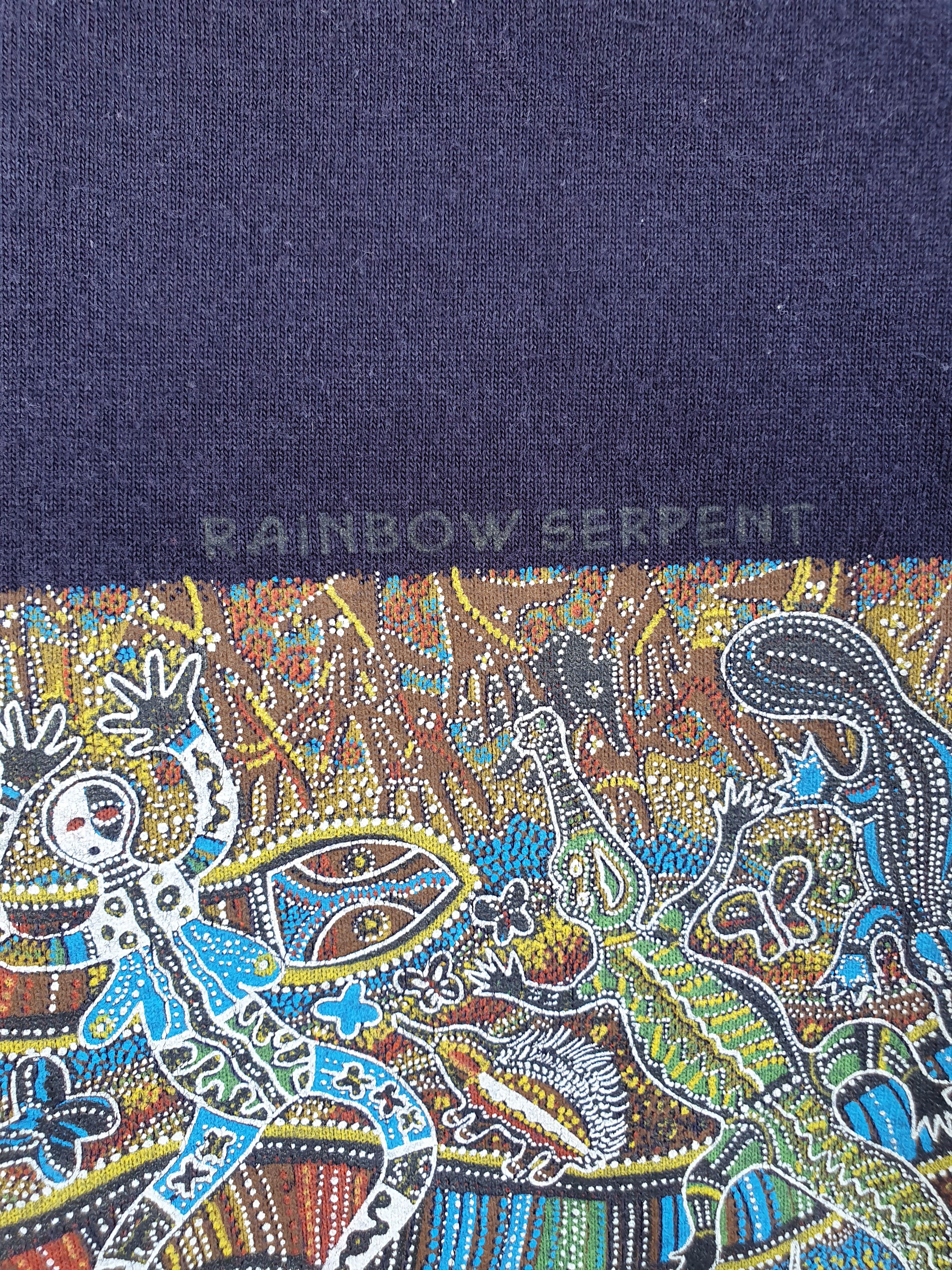 Vintage Danny Eastwood Rainbow Serpent Aboriginal Art Tee Size US M / EU 48-50 / 2 - 2 Thumbnail