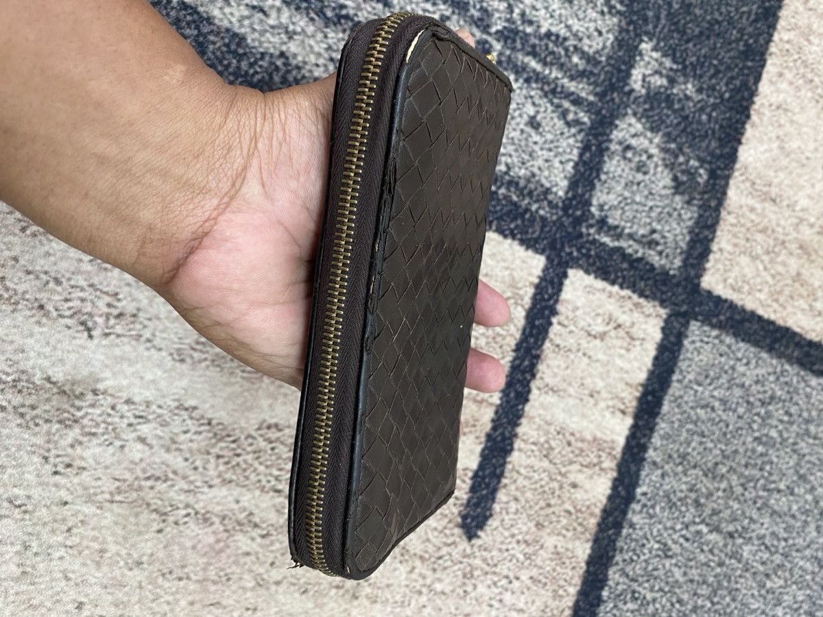 Bottega Veneta Bottega Veneta Long Purse Wallet Purse Leather Dark Brown Size ONE SIZE - 4 Thumbnail