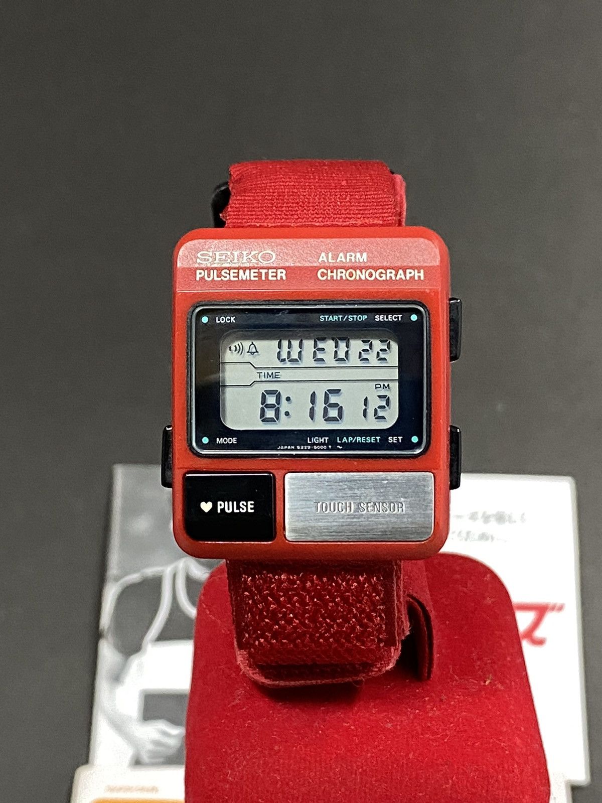 image of Seiko S229-5000 Japan Digital Men’S Watch in Red, Men's