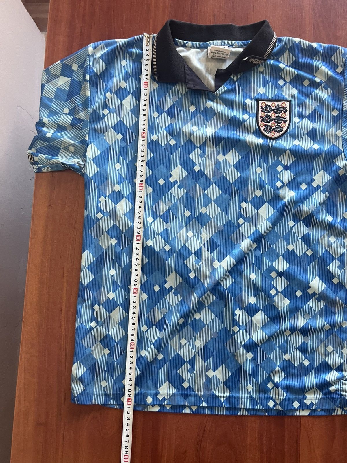 Sports Specialties Score Draw 1990 Retro England Team Third Soccer Jersey M Size US M / EU 48-50 / 2 - 5 Thumbnail