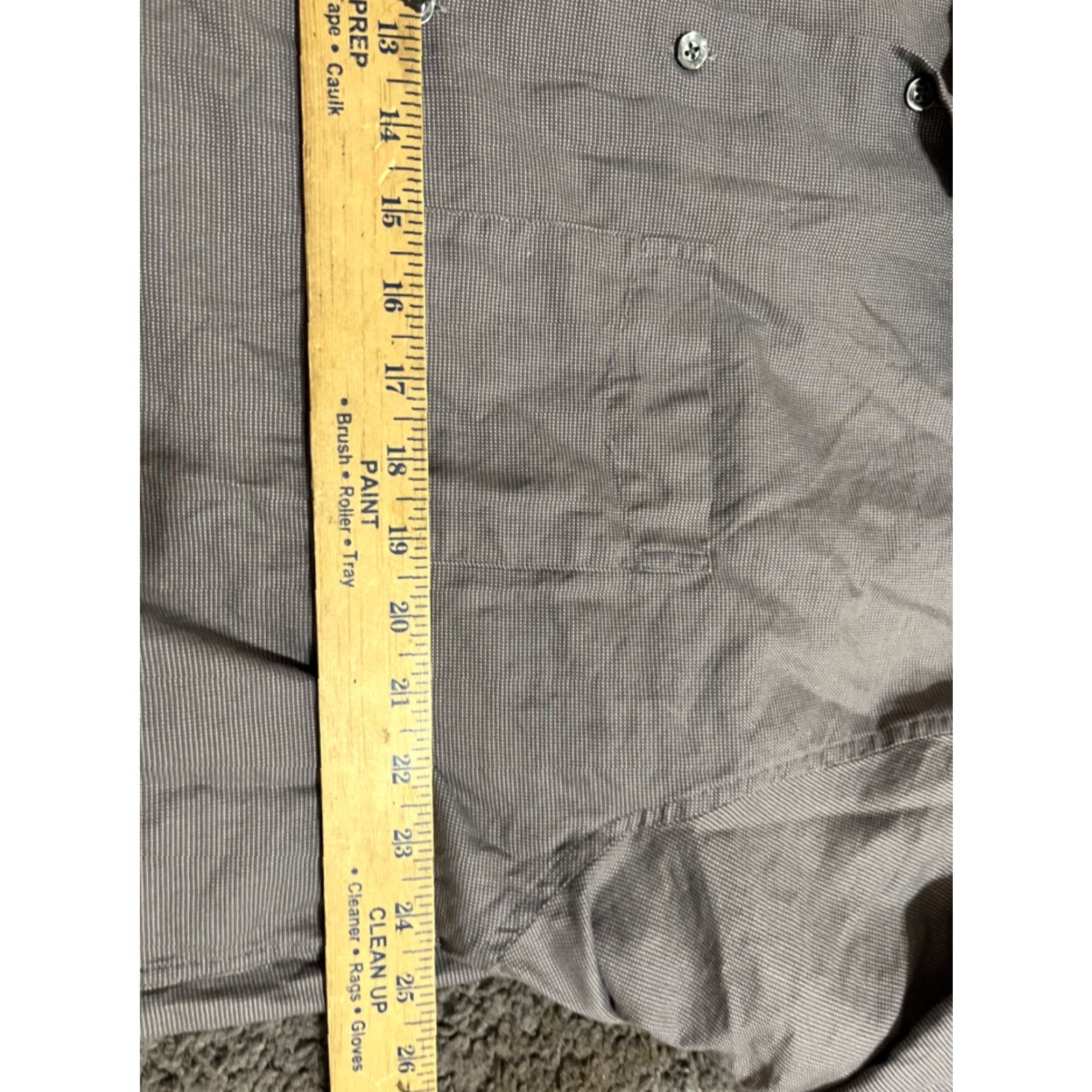 Perry Ellis Perry Ellis Portfolio Button-Down Shirt Men XL Gray Check Cotton Long Sleeve Modern Style Casual Business Size US XL / EU 56 / 4 - 4 Thumbnail