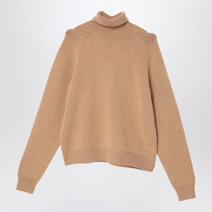 Fendi o1d2blof0824 Cashmere Turtleneck in Light Brown Size M / US 6-8 / IT 42-44 - 2 Thumbnail