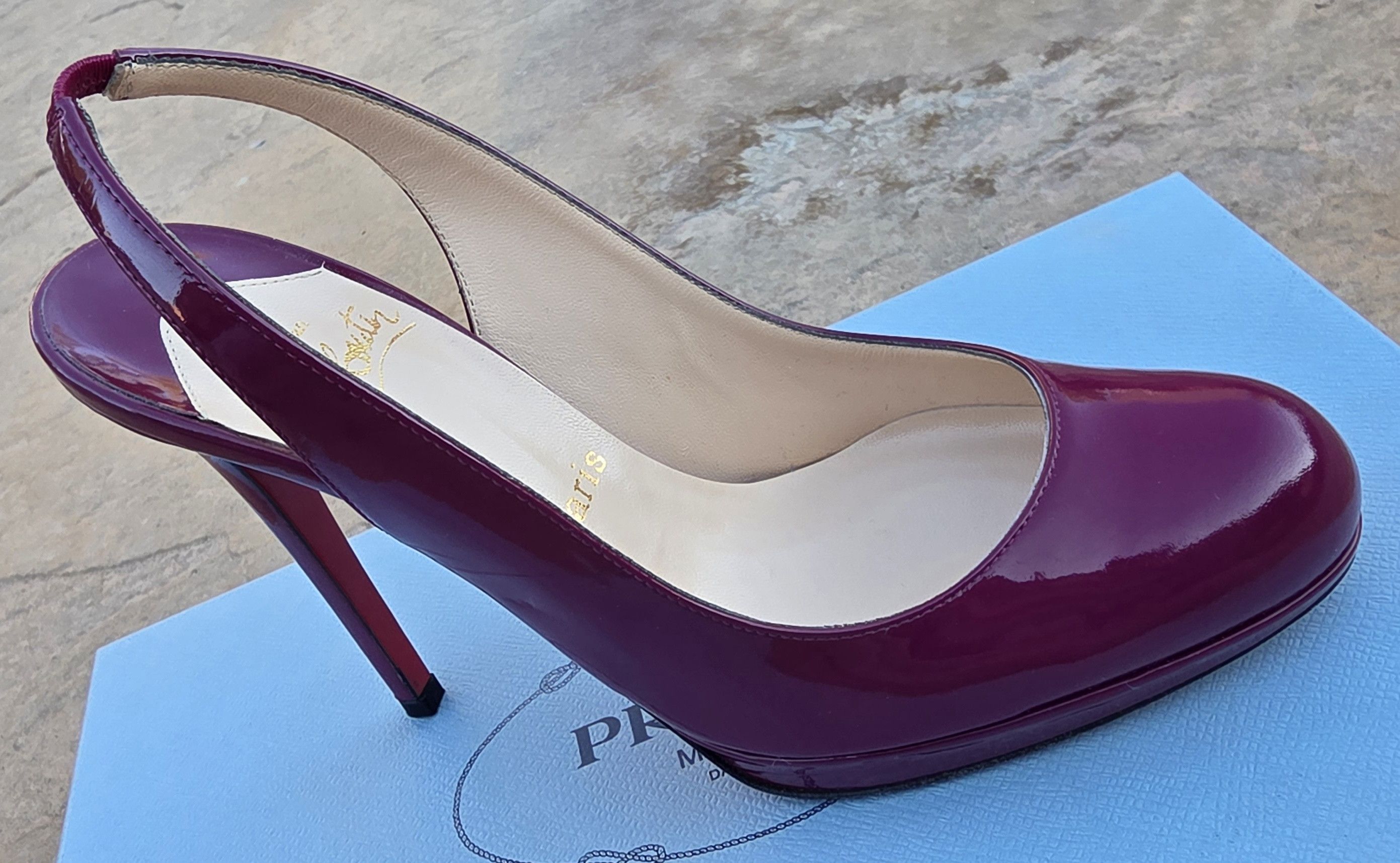 Christian Louboutin Christian Louboutin Horatio Sling Heel Magenta EU 37.5 Size US 7.5 / IT 37.5 - 6 Thumbnail