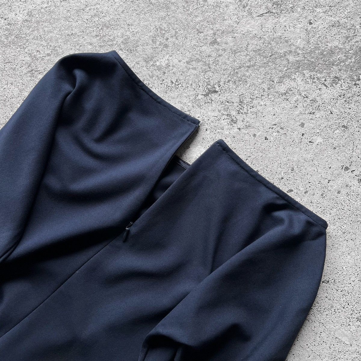 Max Mara × Weekend Max Mara Weekend Max Mara Womens Blue Jersey Boat Neck SS Dress Size S / US 4 / IT 40 - 5 Thumbnail