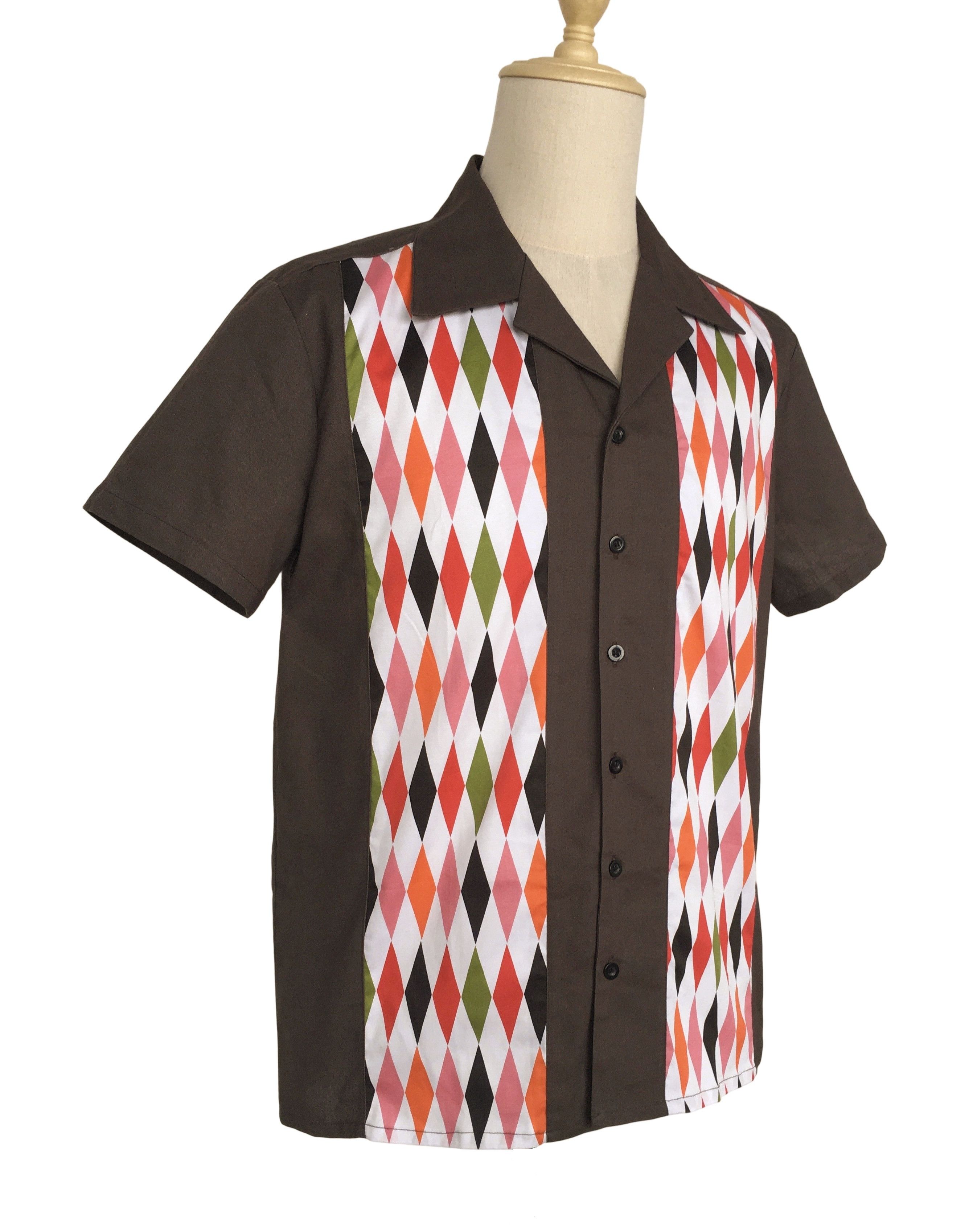 Other Panel Shirt Plus Size Two-tone Graphic Shirts Men Size US XL / EU 56 / 4 - 2 Thumbnail