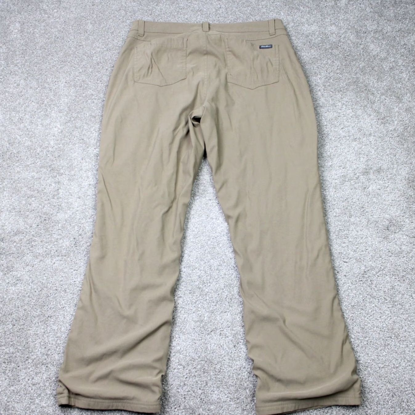 Eddie Bauer Eddie Bauer Mens Pants 34x30 Beige Fleece Lined Cargo Pocket 5-Pocket Stretch Nylon Cotton Travex Regular Straight Womens? Size US 34 / EU 50 - 7 Thumbnail
