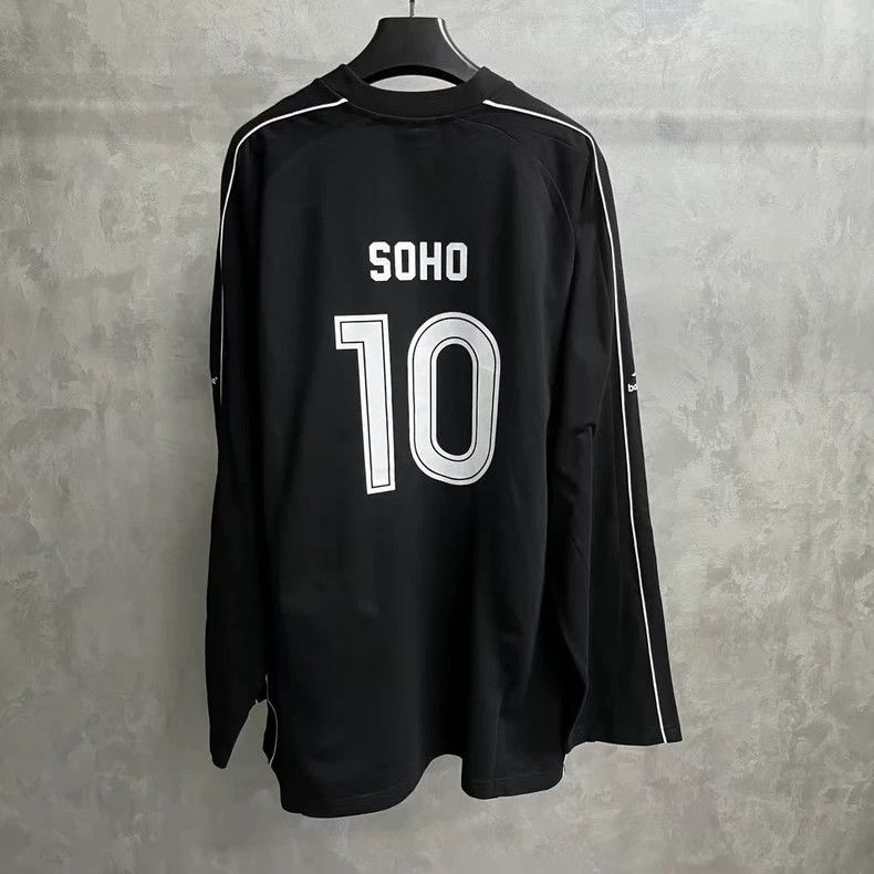 Balenciaga Balenciaga Black Letter and Number Printed Crewneck Long S Size US XL / EU 56 / 4 - 5 Thumbnail