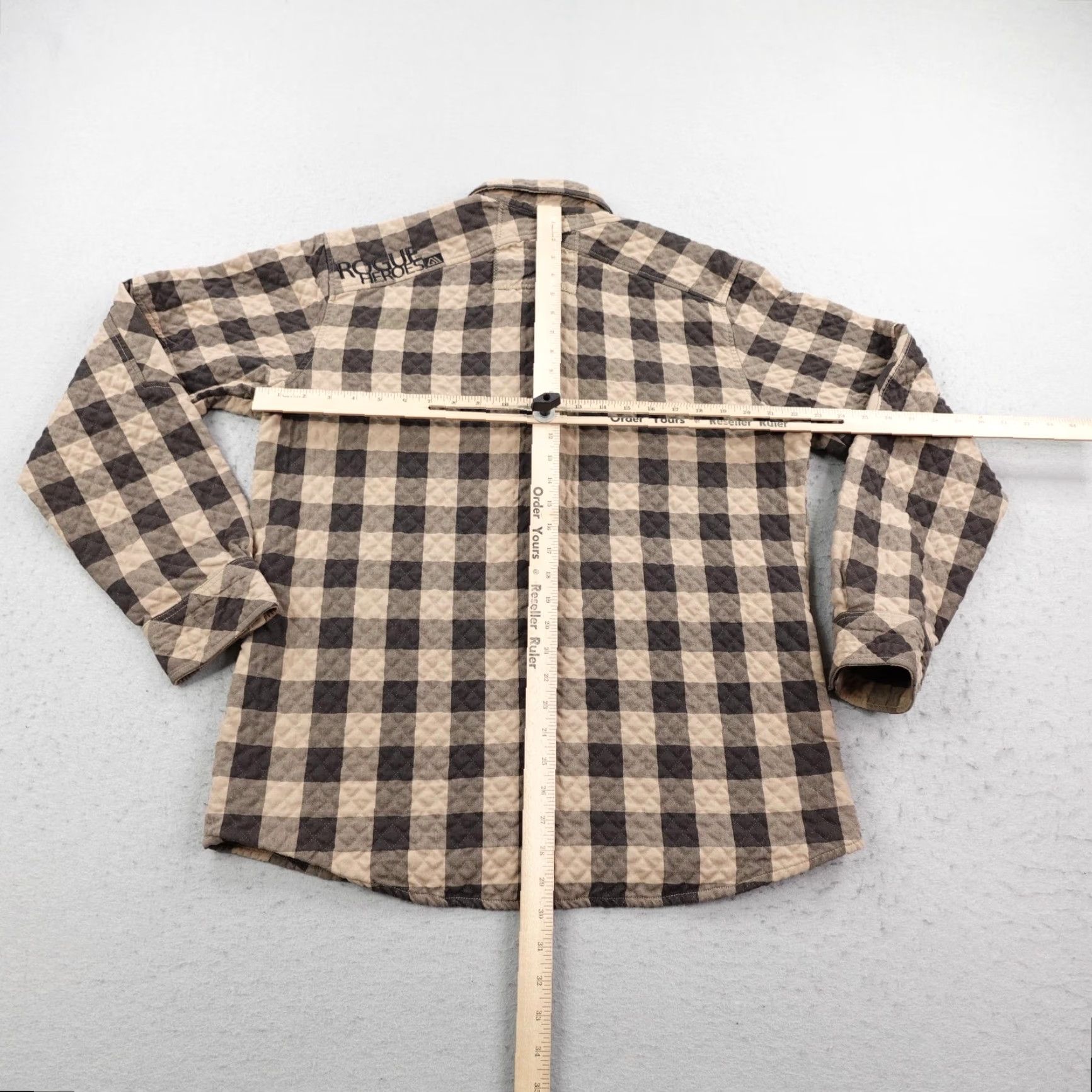 Vintage Allyance Shirt Mens Large Brown Plaid Textured Quilted Ski Snowboard Shacket Size US L / EU 52-54 / 3 - 6 Thumbnail