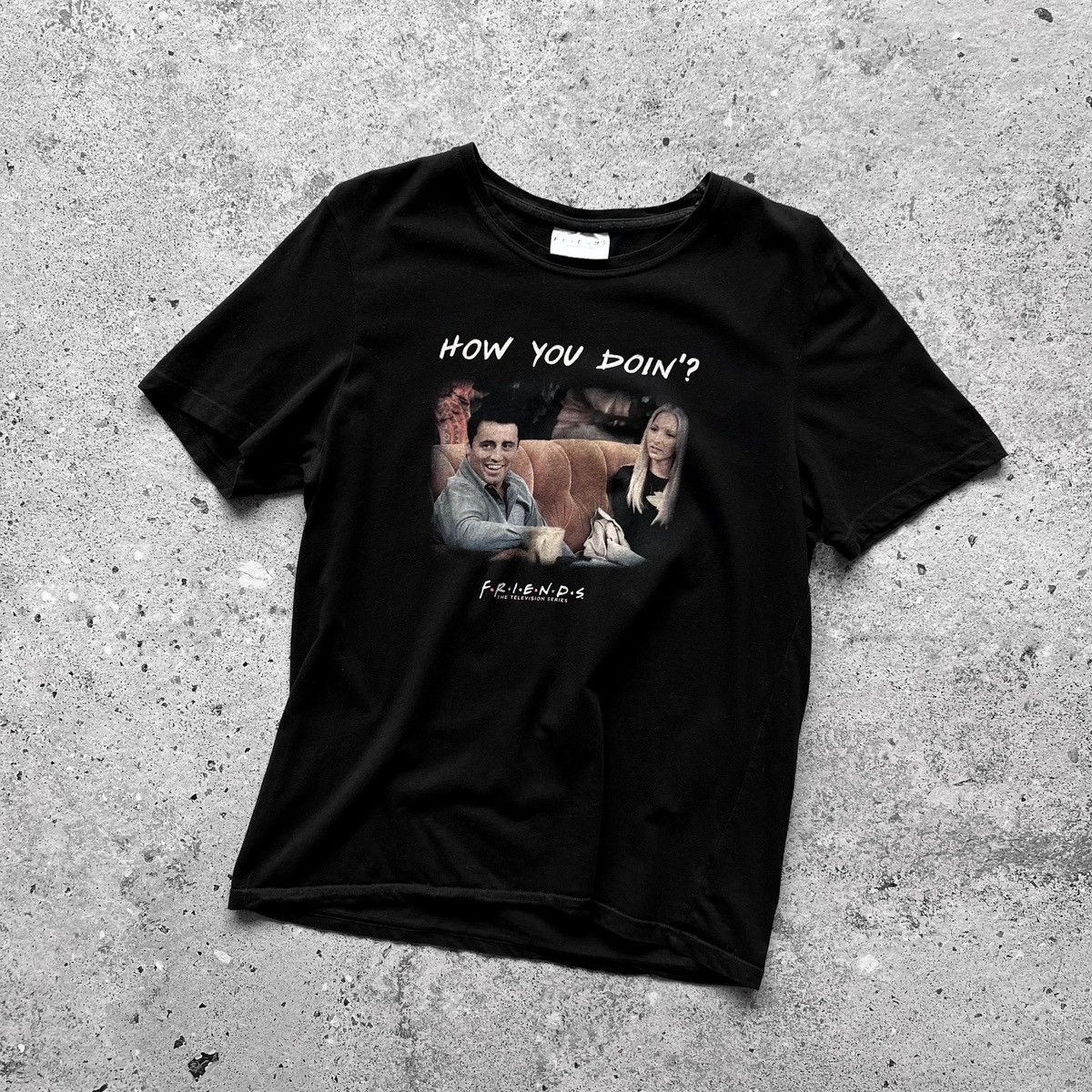 Band Tees Friends TV Series Movie “How You Doin” Mens Black SS T-Shirt Size US M / EU 48-50 / 2 - 1 Thumbnail