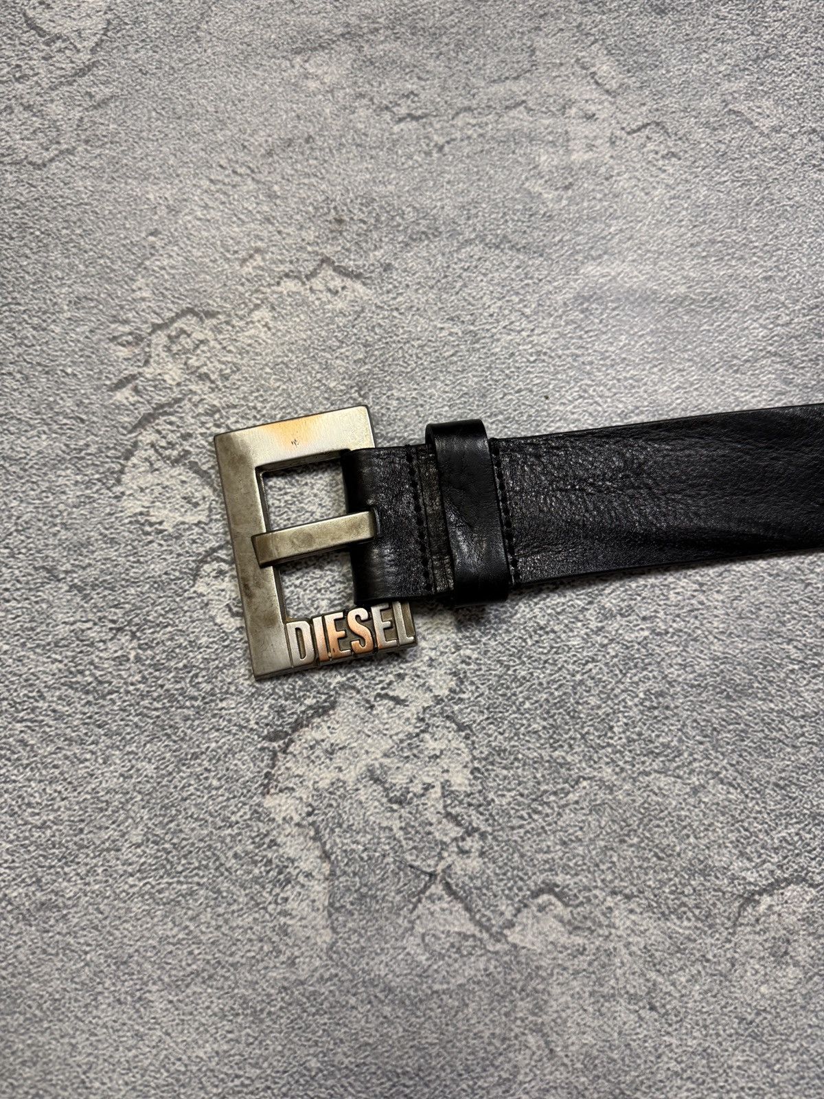 Diesel Vintage Y2K Diesel Belt Leather Metal Logo Japanese Size ONE SIZE - 17 Thumbnail