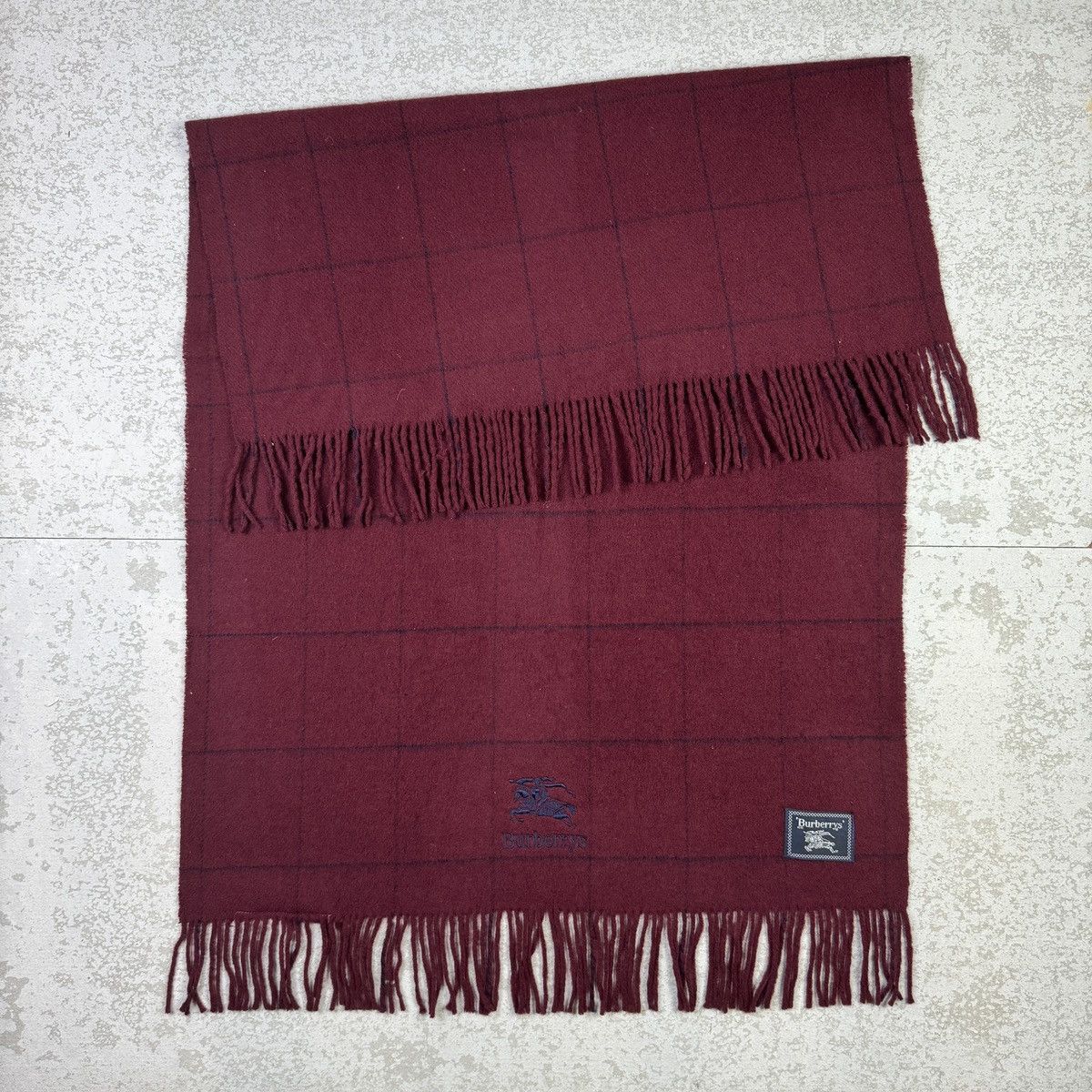 Burberry × Vintage Vintage Burberrys Scarf / Muffler / Neckwear - as0001 Size ONE SIZE - 8 Thumbnail