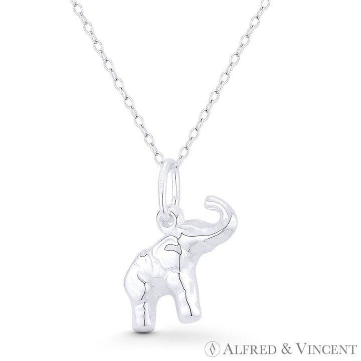 Other Elephant Animal Charm Hollow Reversible 3D Pendant Size ONE SIZE - 1 Preview