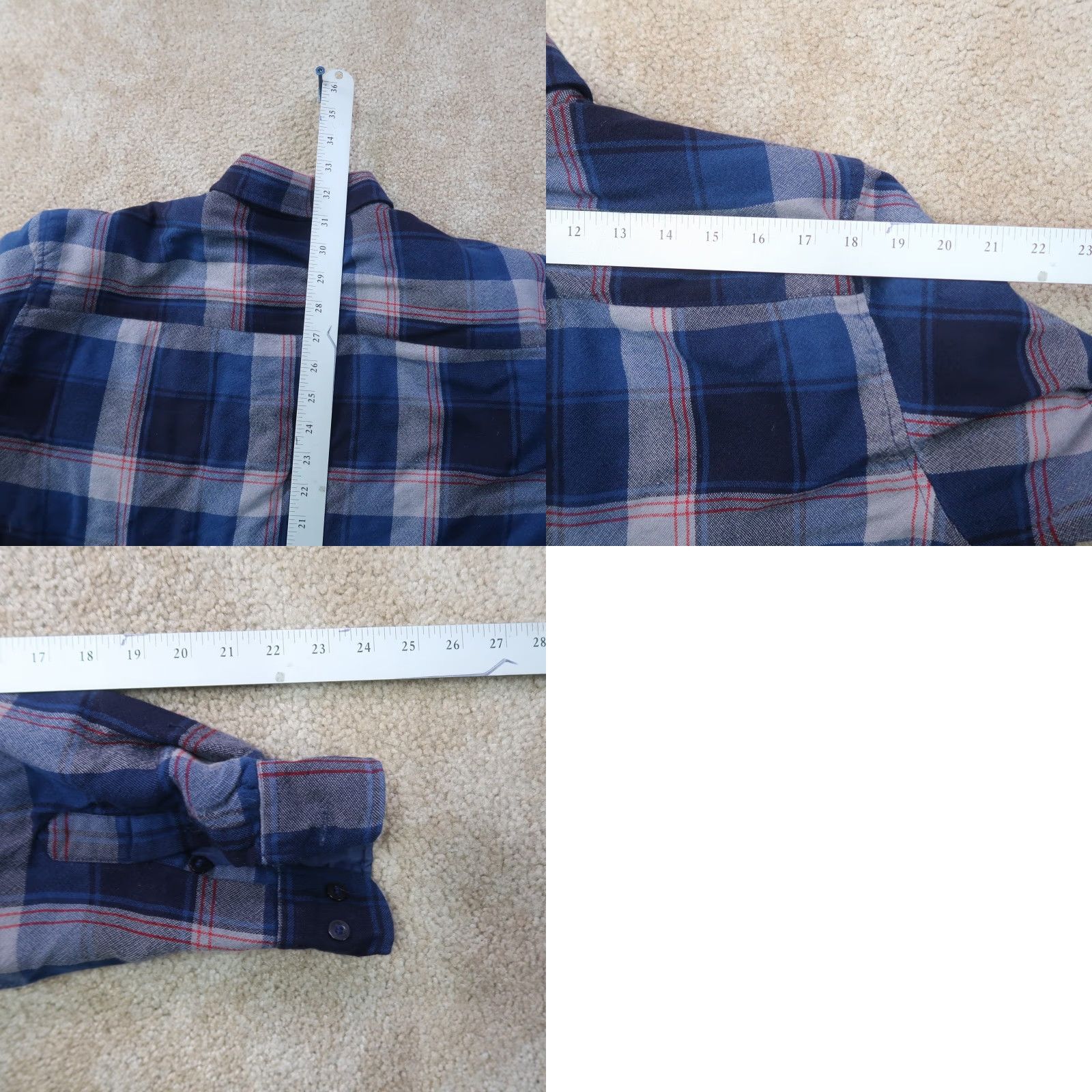 Vintage VINTAGE Quilt Lined Flannel Shirt Jacket Men's XL Plaid Workwear shacket Size US XL / EU 56 / 4 - 9 Thumbnail