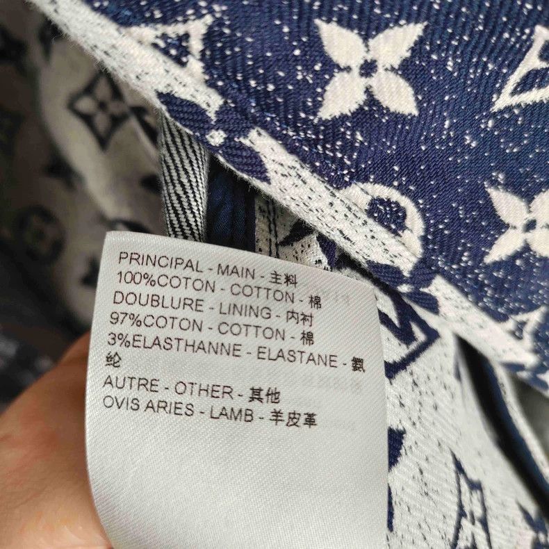 Louis Vuitton Louis Vuitton Blue and white full-print patchwork denim ja Size XS / US 0-2 / IT 36-38 - 3 Thumbnail