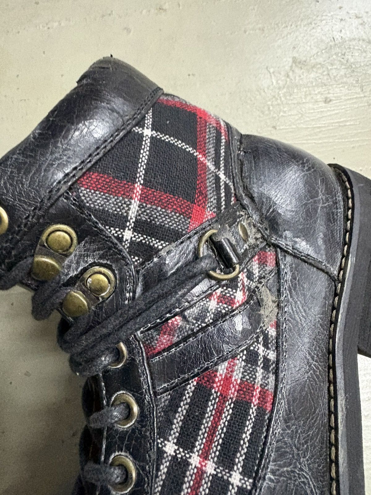 Dirk Bikkembergs RARE RNA Slang Belted Leather Combat Boots Size US 7.5 / EU 40-41 - 7 Thumbnail