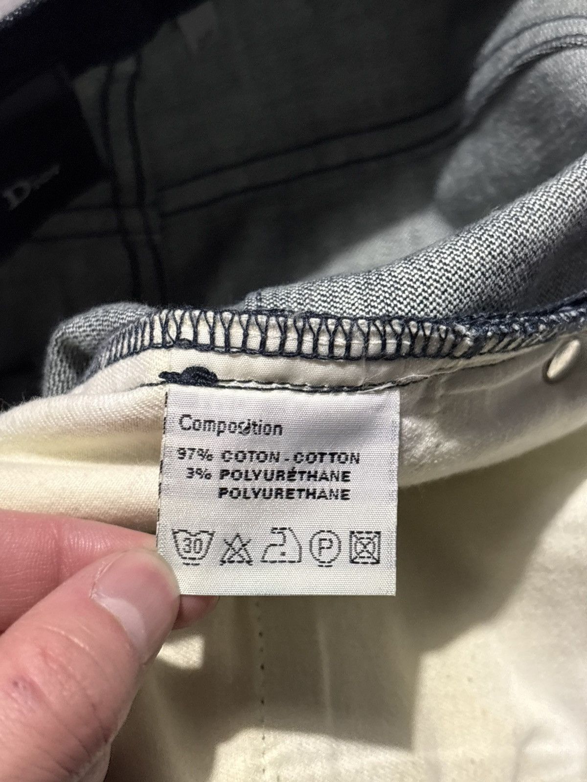 Dior 27 Dior Japan Unaltered Stacked Jeans Archive hedi kva Size US 27 - 8 Thumbnail