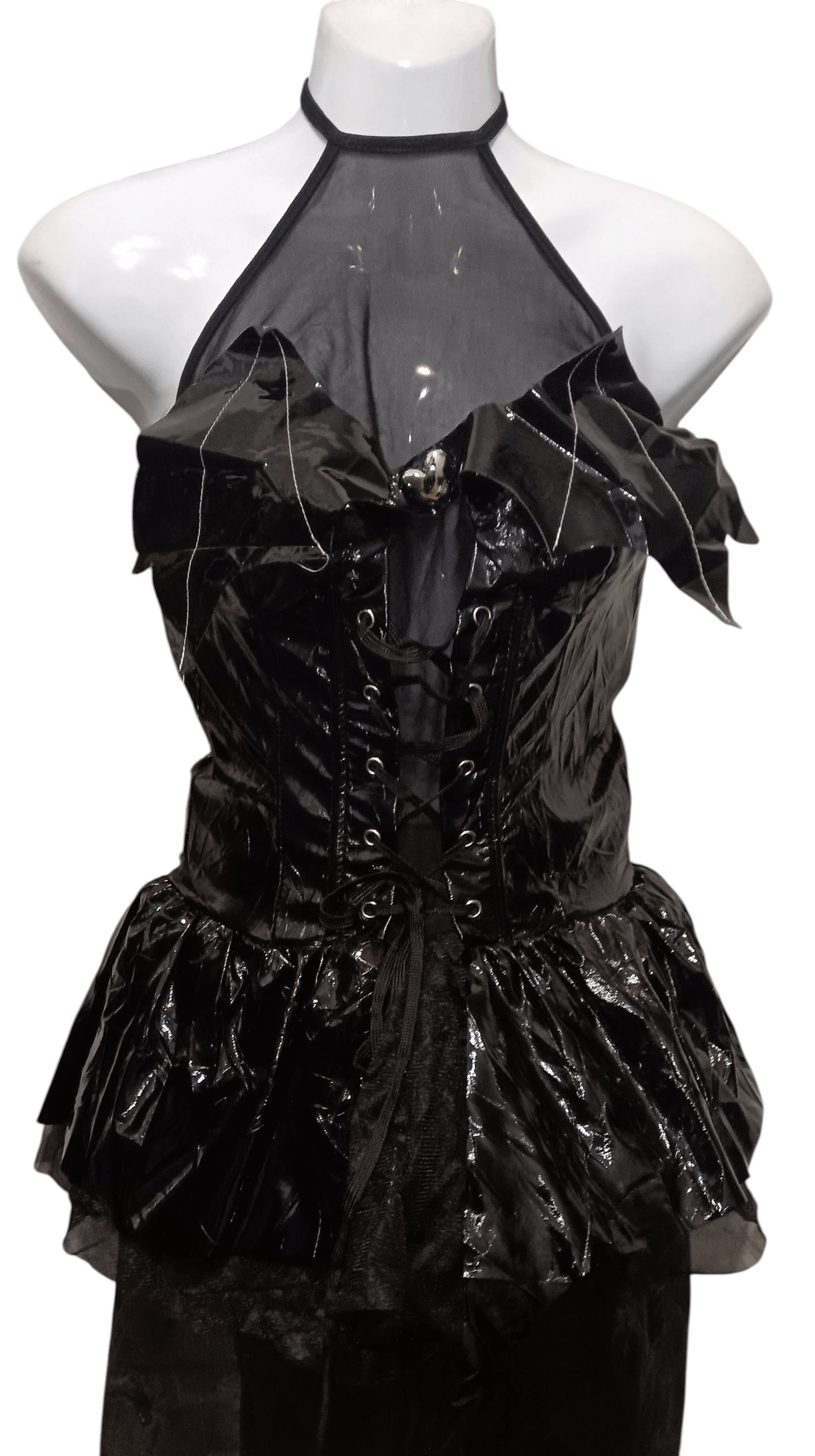 Japanese Brand ANIME ASYMMETRICAL PUNK GOTHIC BONDAGE BODYFIT SHIRT Size M / US 6-8 / IT 42-44 - 1 Thumbnail