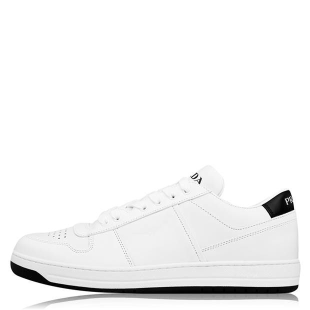Prada Men'S Downtown Leather Low Top Trainers Size US 10 / EU 43 - 3 Thumbnail