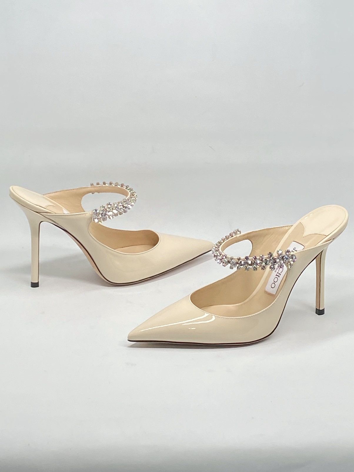 Jimmy Choo Jimmy Choo Bing Embellished Patent Leather Mules size 37 Size US 7 / IT 37 - 12 Thumbnail
