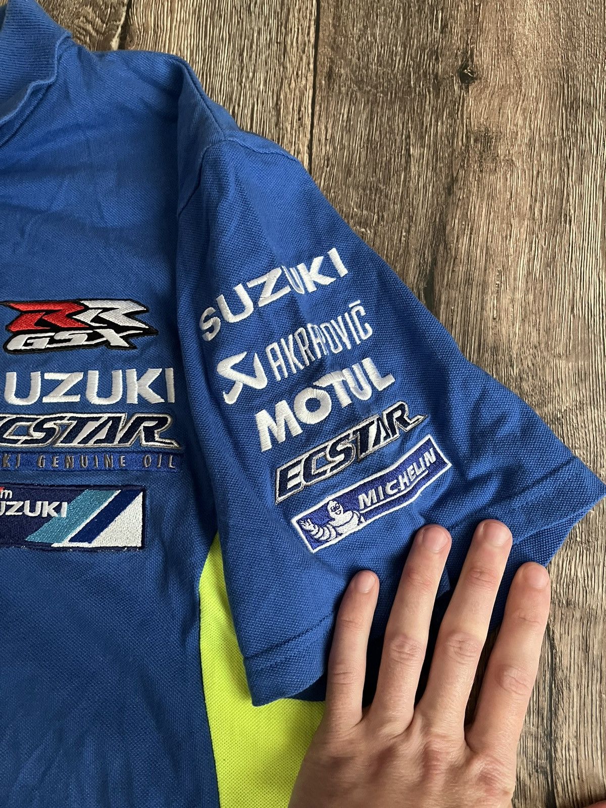 Formula 1 × Vintage Vintage Suzuki Team F1 Formula Uno Polo Shirt Button Up Size US M / EU 48-50 / 2 - 9 Thumbnail