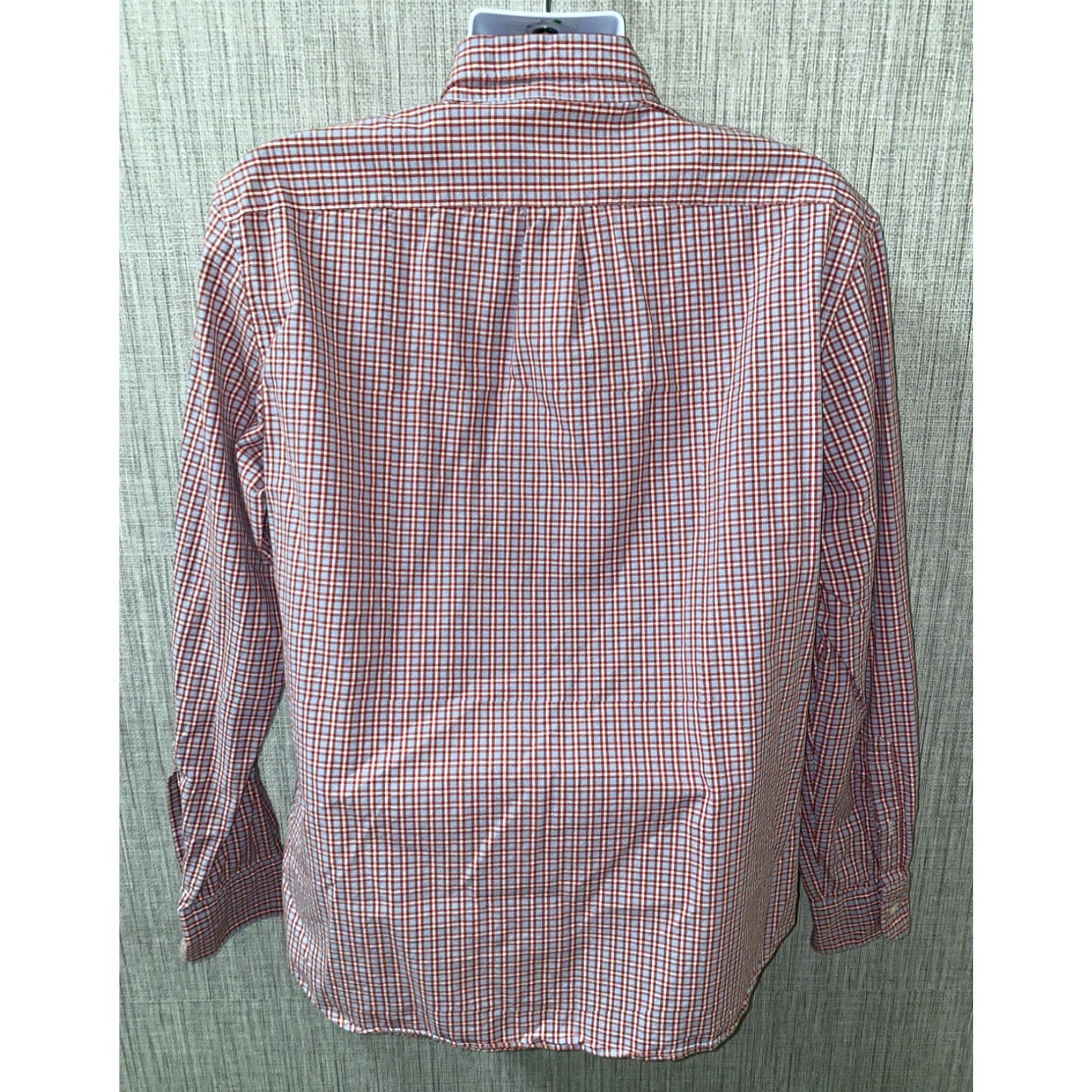 J.Crew J.Crew Mens Long Sleeve Button-Up Shirt Size XL Red/Gray Check Cotton Casual Size US XL / EU 56 / 4 - 5 Thumbnail