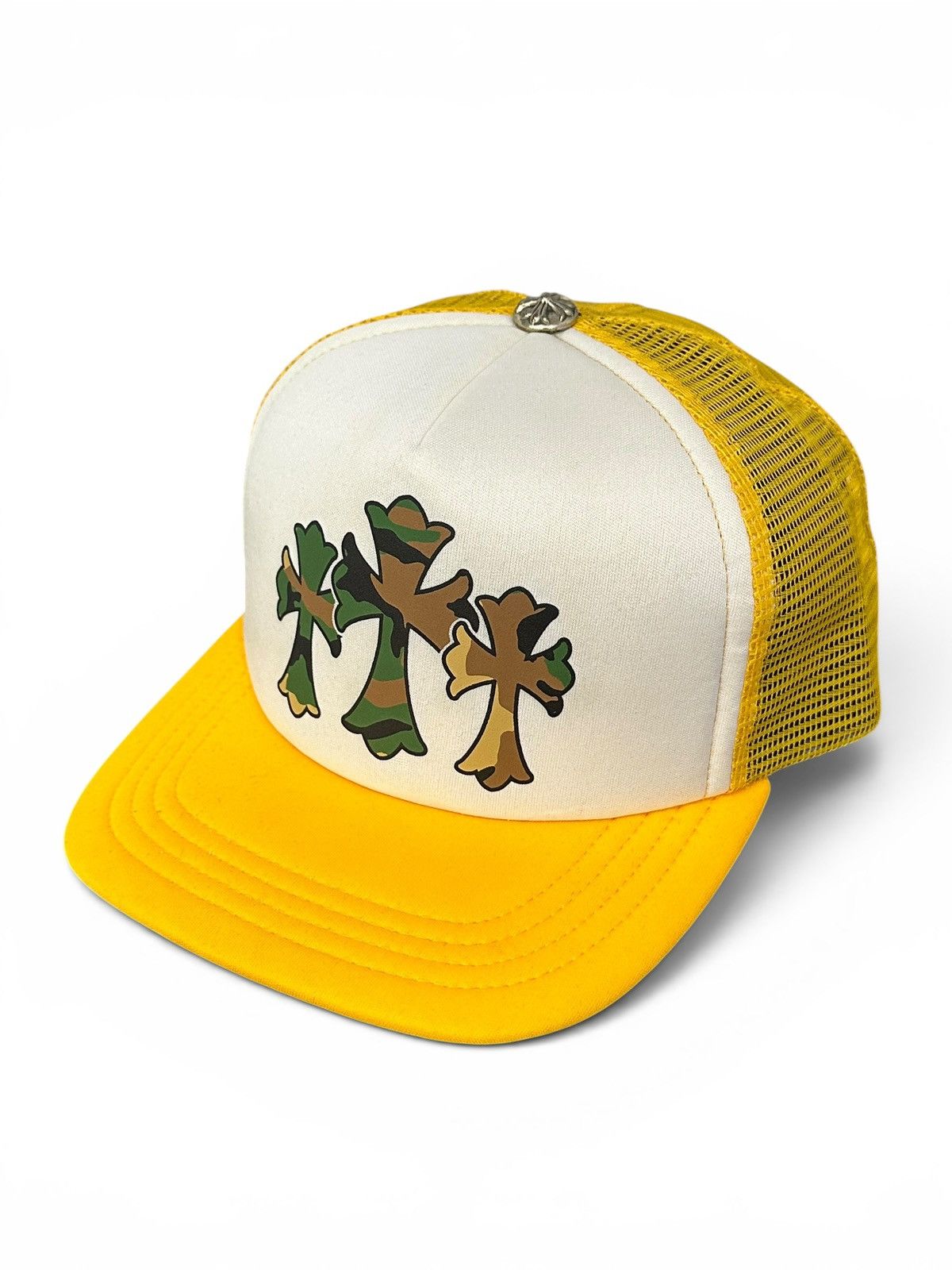 Chrome Hearts Chrome Hearts Yellow Camo Cemetery Cross Trucker Size ONE SIZE - 2 Thumbnail