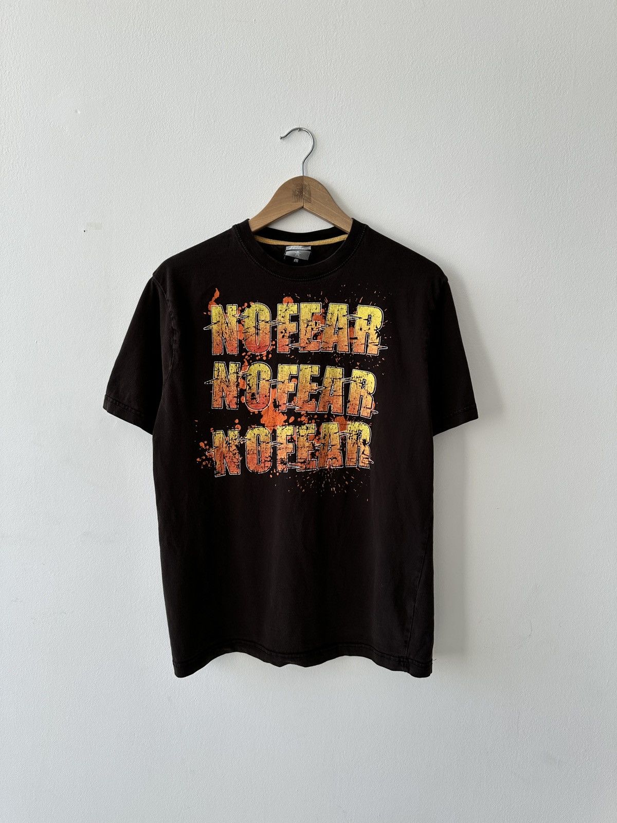 No Fear × Vintage Vintage No Fear Brown Big Logo T Shirt Size US M / EU 48-50 / 2 - 1 Thumbnail