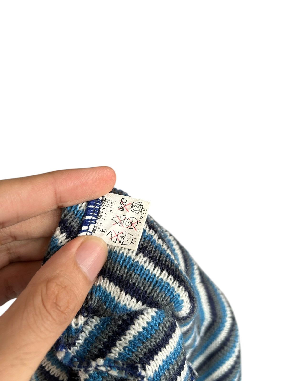 Japanese Brand × Kapital × Vintage Stripe Vintage Japanese Beanie Hats Distressed Size ONE SIZE - 8 Thumbnail